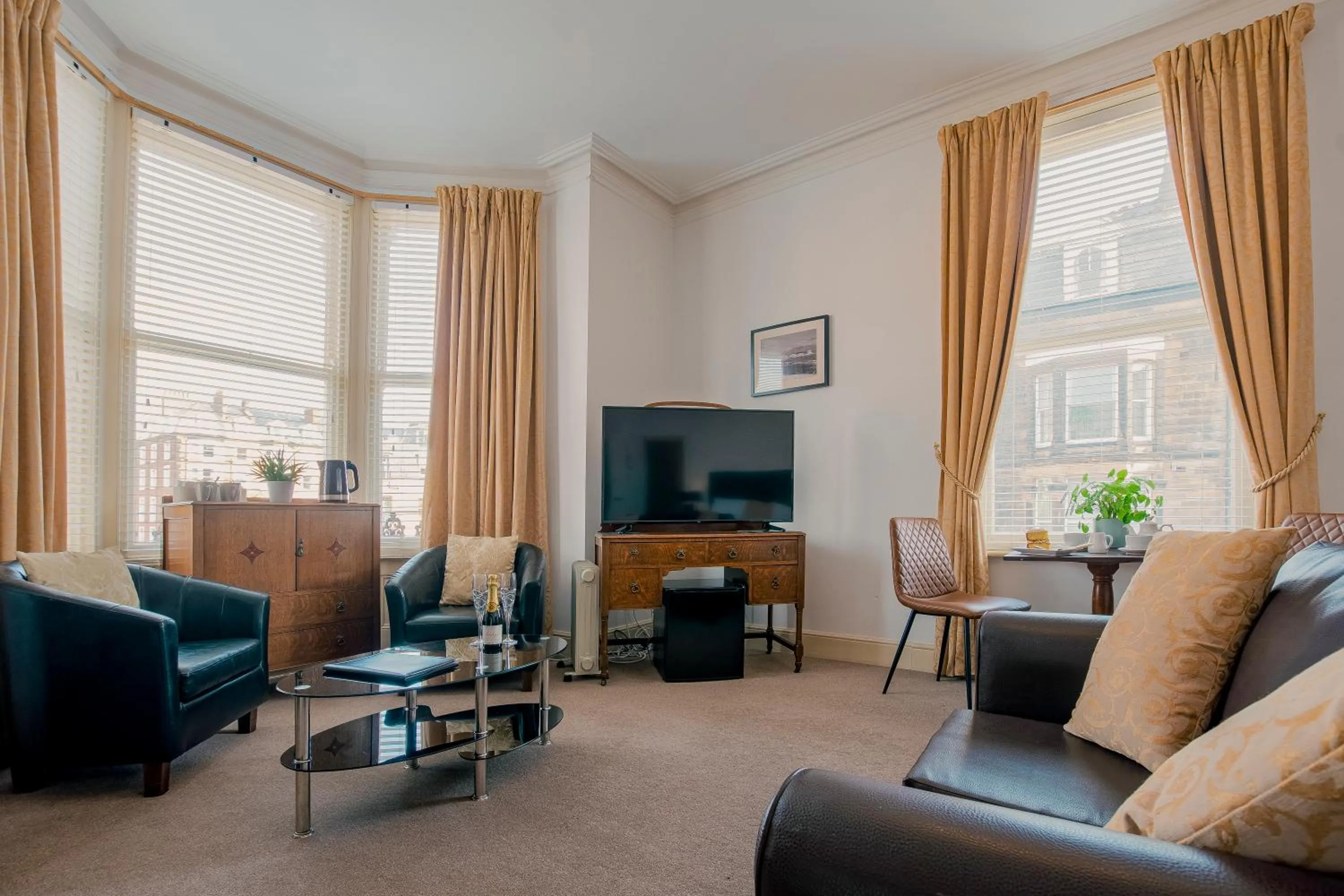 Seating area in Rowntree Lodge