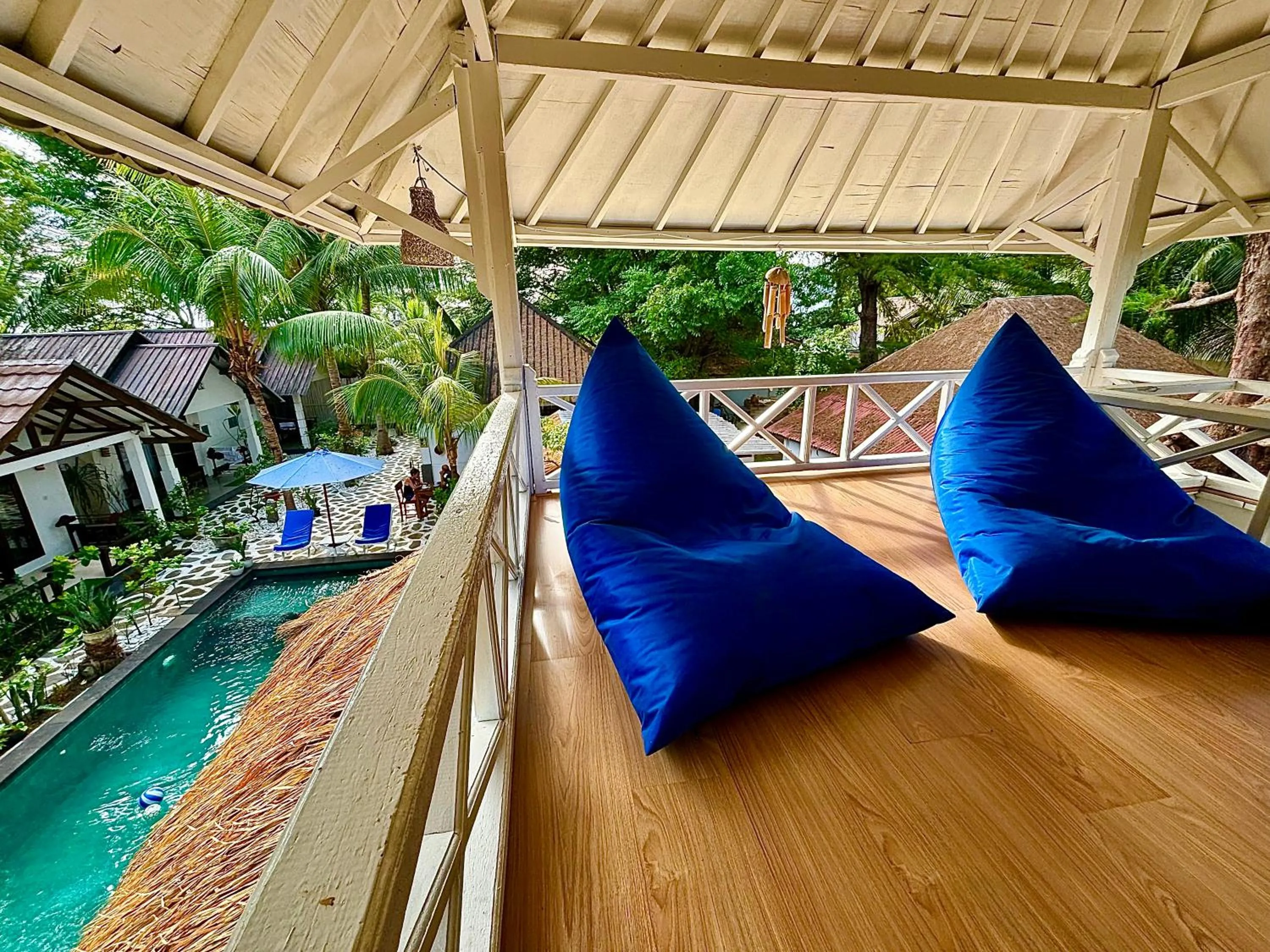 Balcony/Terrace in Alibaba Bungalows