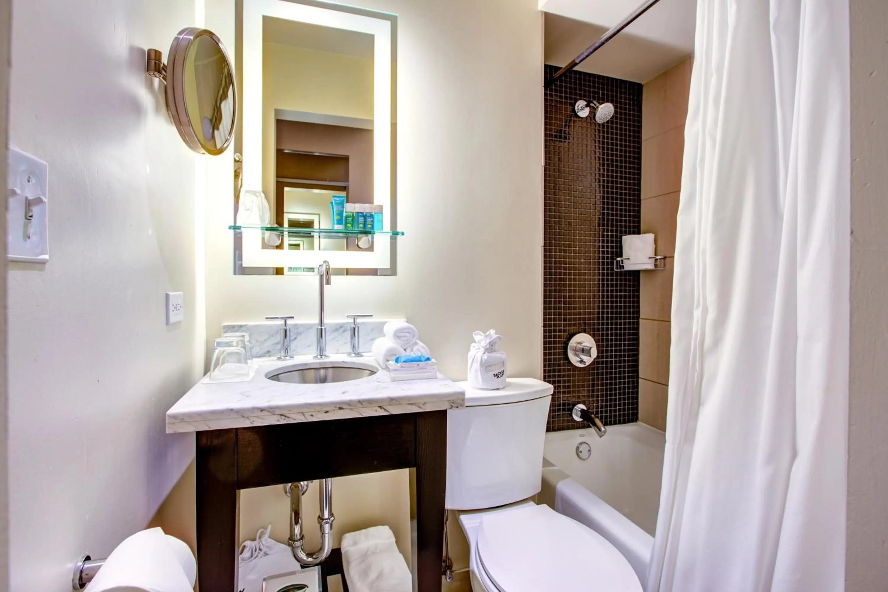 Bathroom in THE MIDLAND HOTEL, Chicago, a Tribute Portfolio Hotel