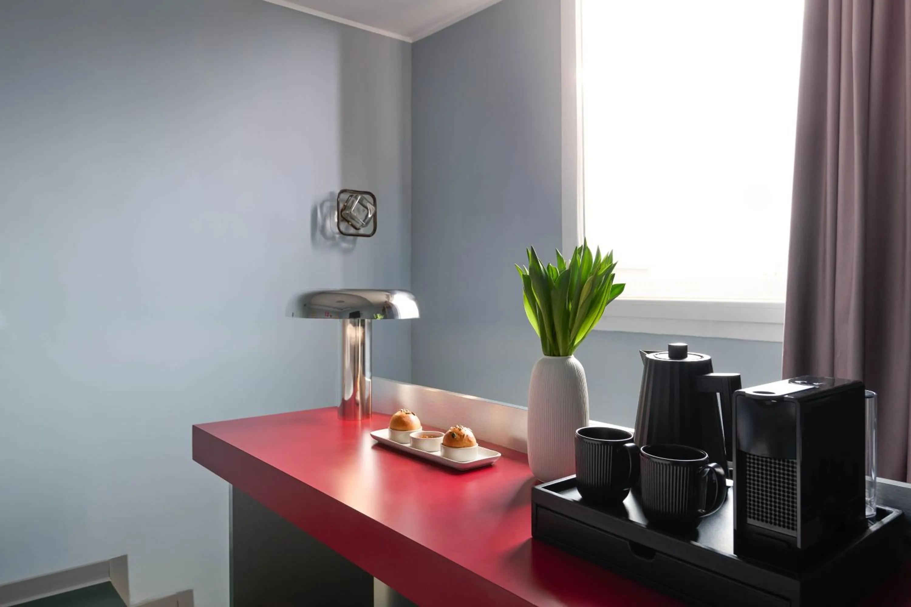 Coffee/tea facilities in Moderno Hotel Roma