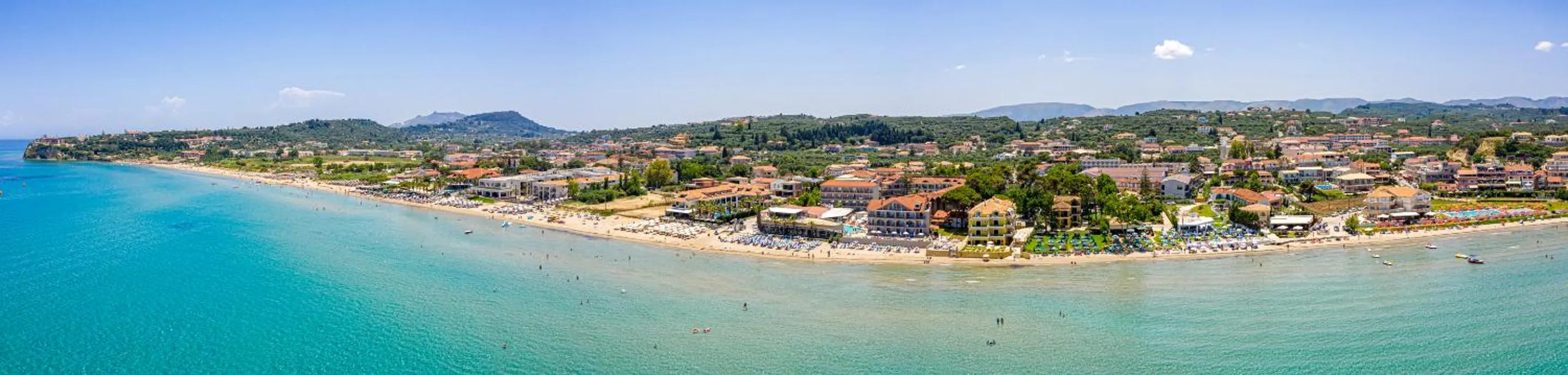 Bird's eye view in Zarkadis Beach Apartments