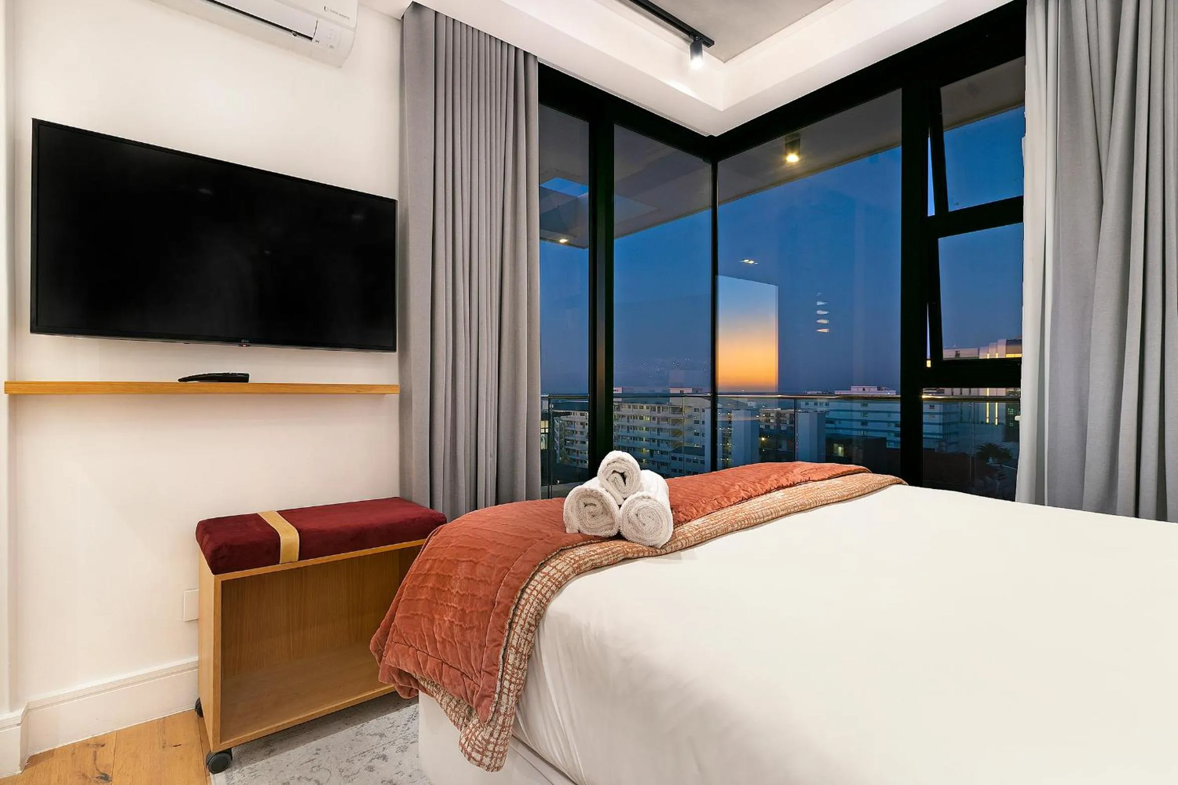 Bedroom, Bed in Latitude Aparthotel by Totalstay