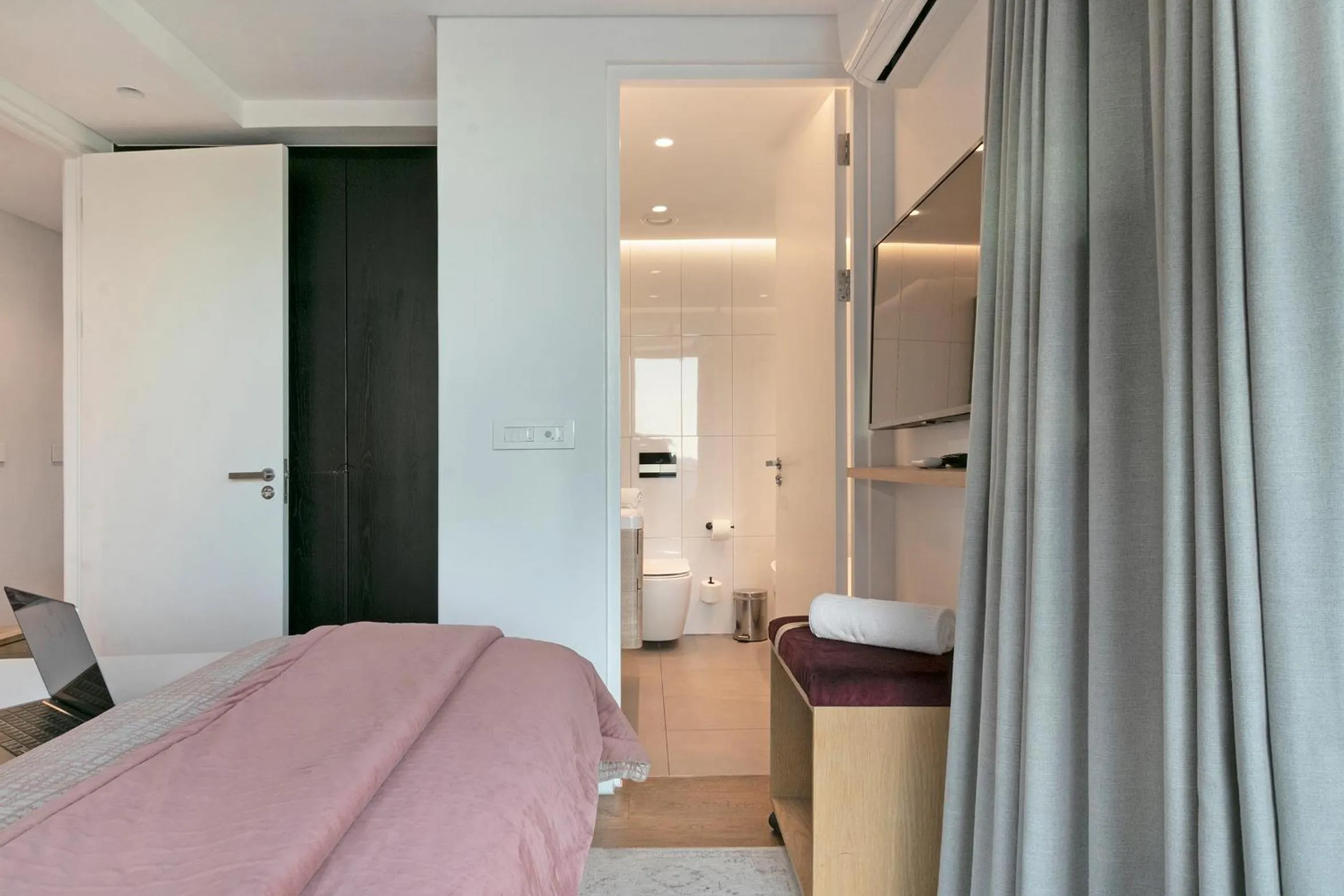 Bedroom, Bed in Latitude Aparthotel by Totalstay