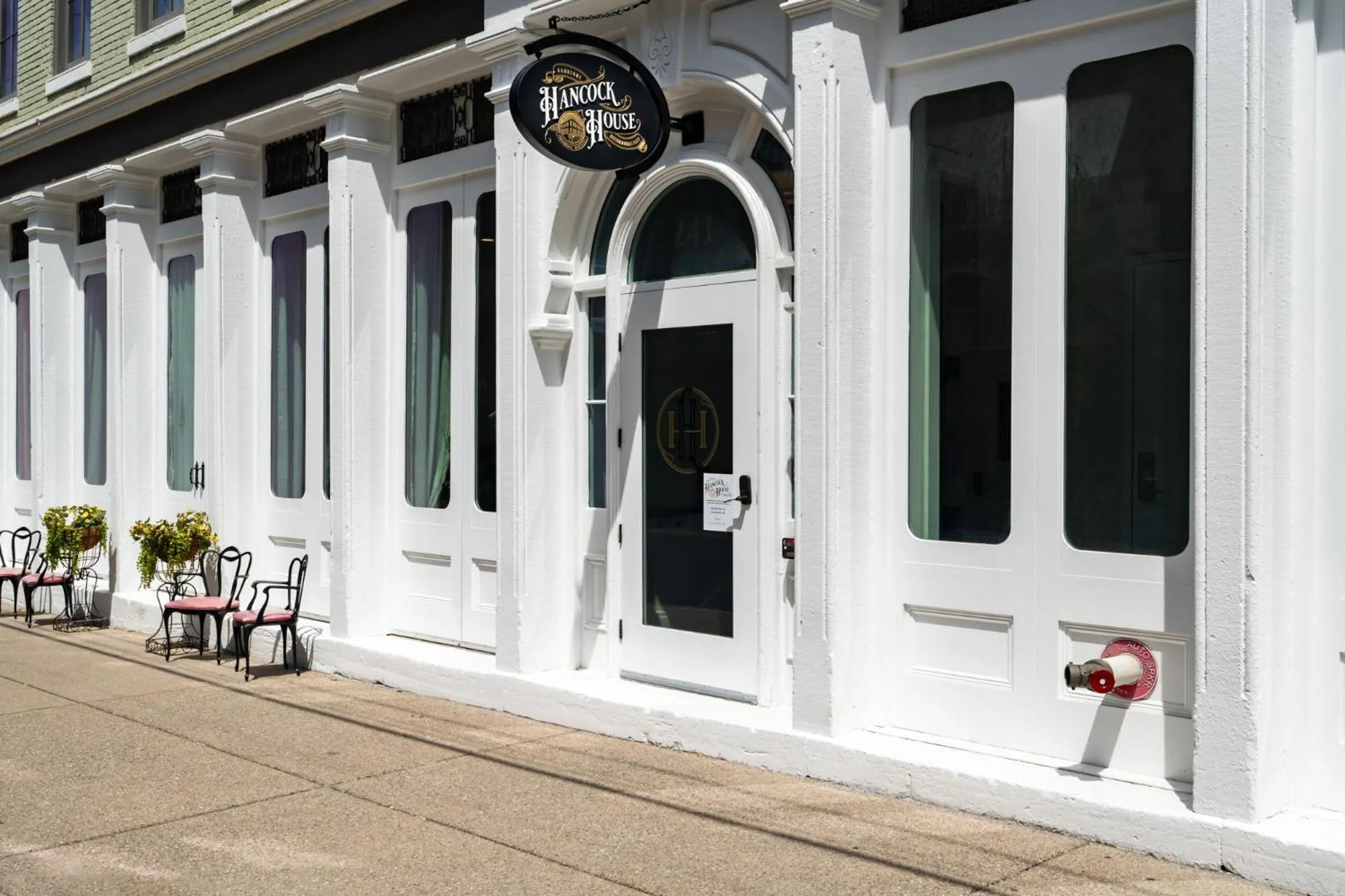 View (from property/room) in Hancock House