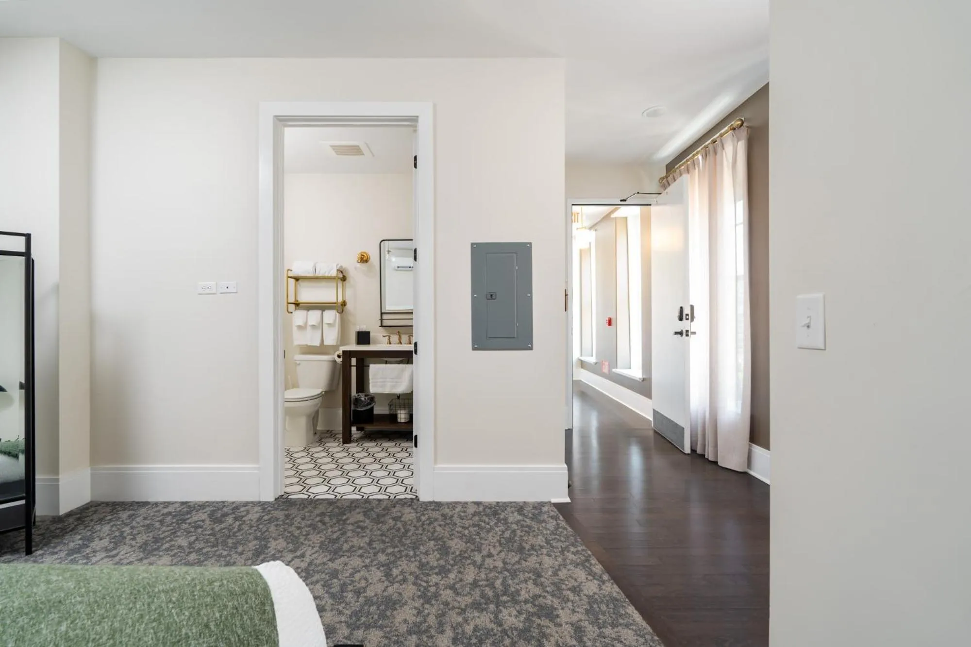 Bathroom, Bed in Hancock House