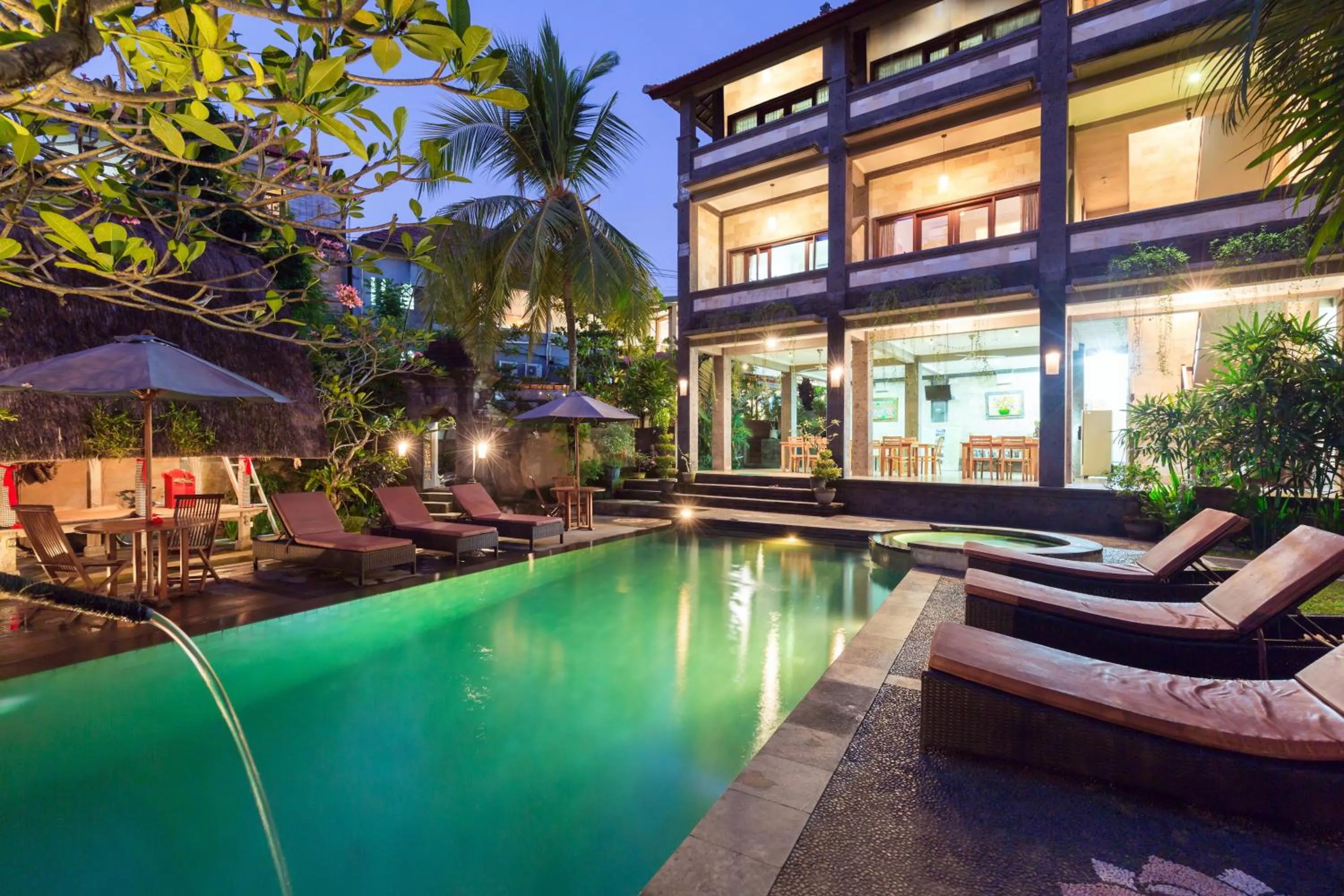 Swimming pool in Wenara Bali Bungalows