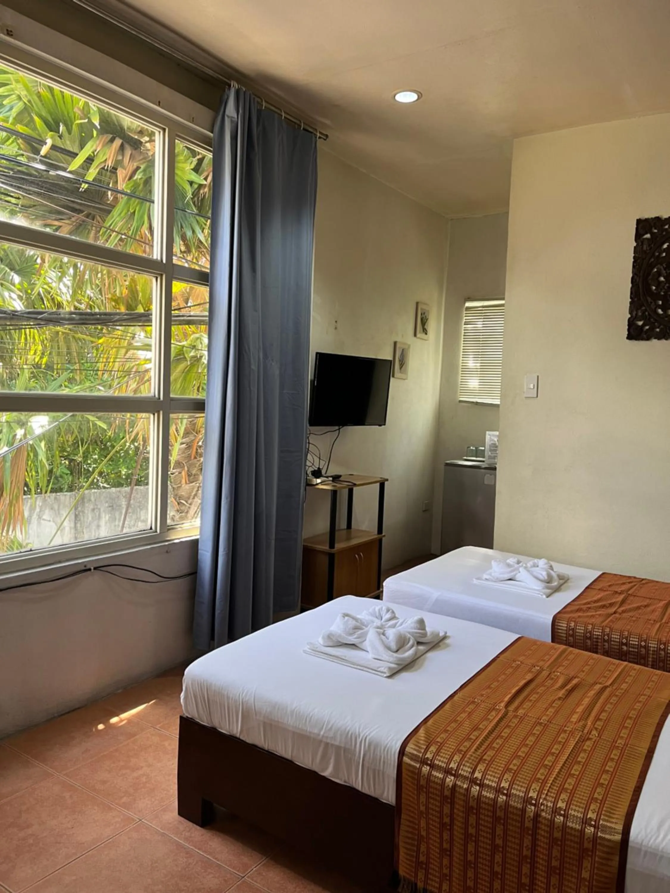 Bed in Boracay Ocean Bay Hotel