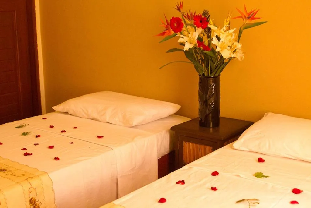 Bed in Boracay Ocean Bay Hotel