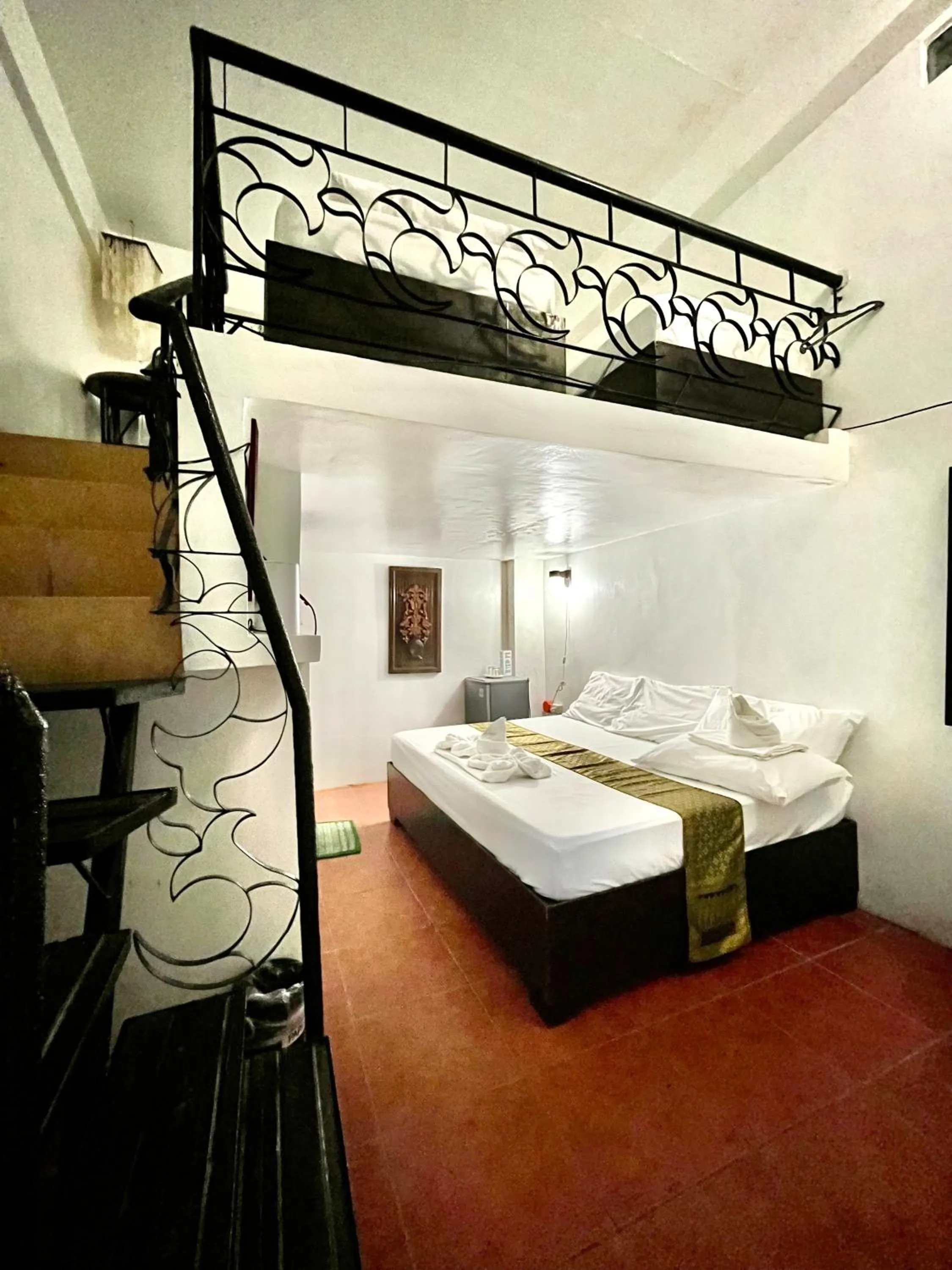 Bed in Boracay Ocean Bay Hotel