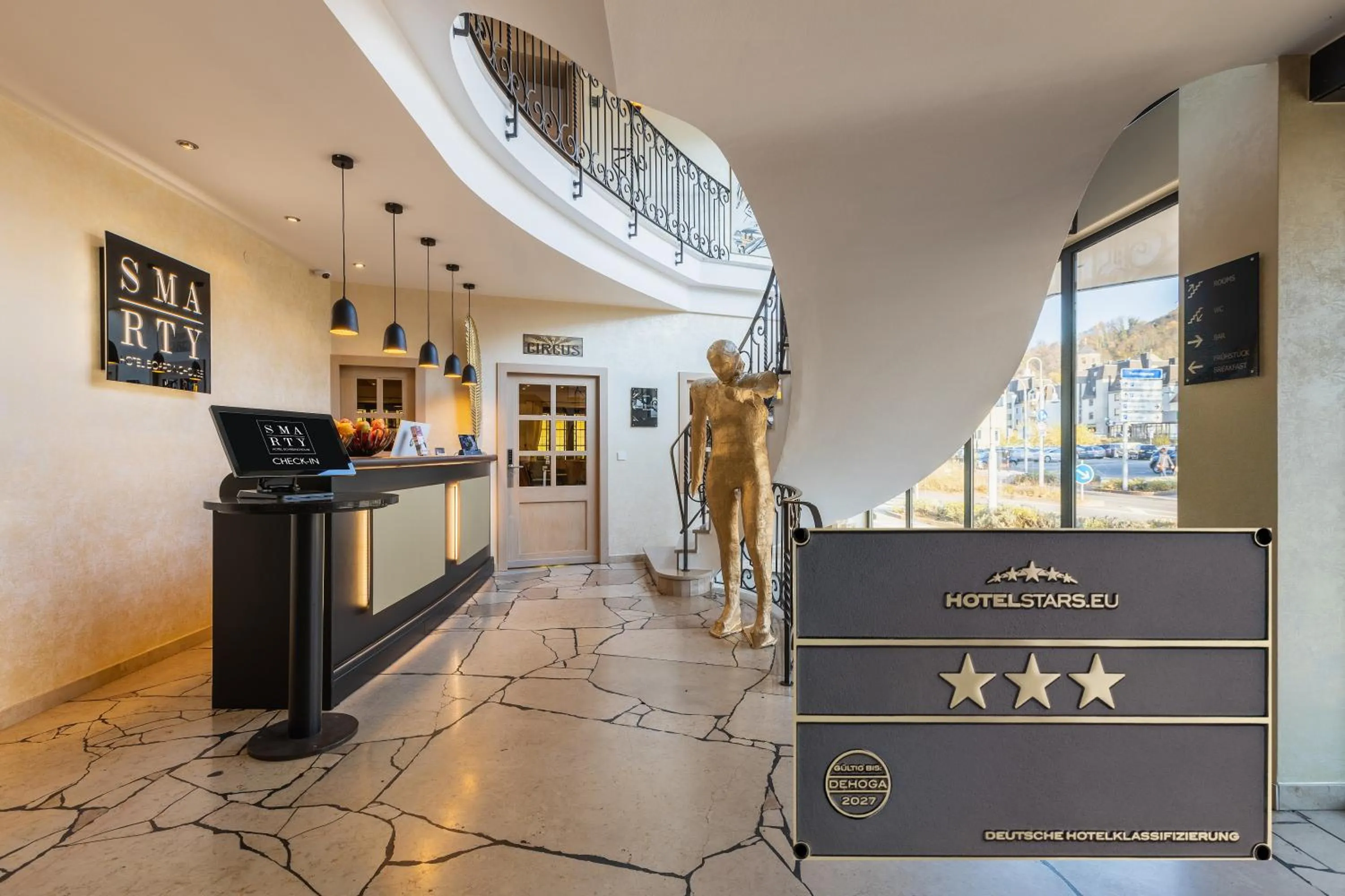 Lobby or reception in SMARTY Hotel Euler Homburg, Saar - KONTAKTLOSER SELF CHECK-IN