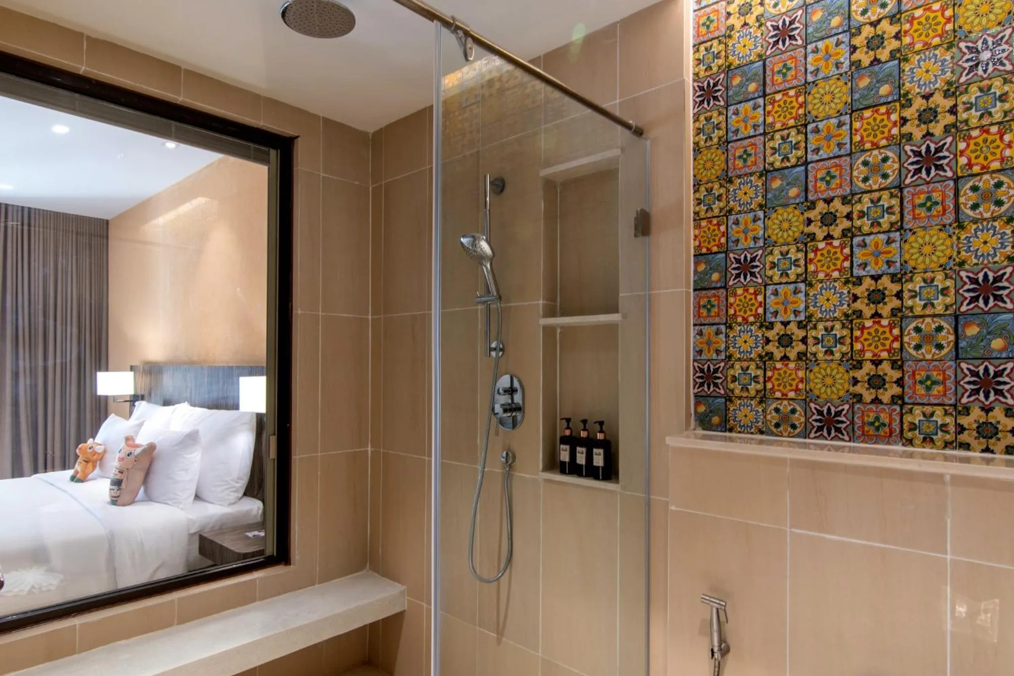 Bathroom, Bed in Pamookkoo