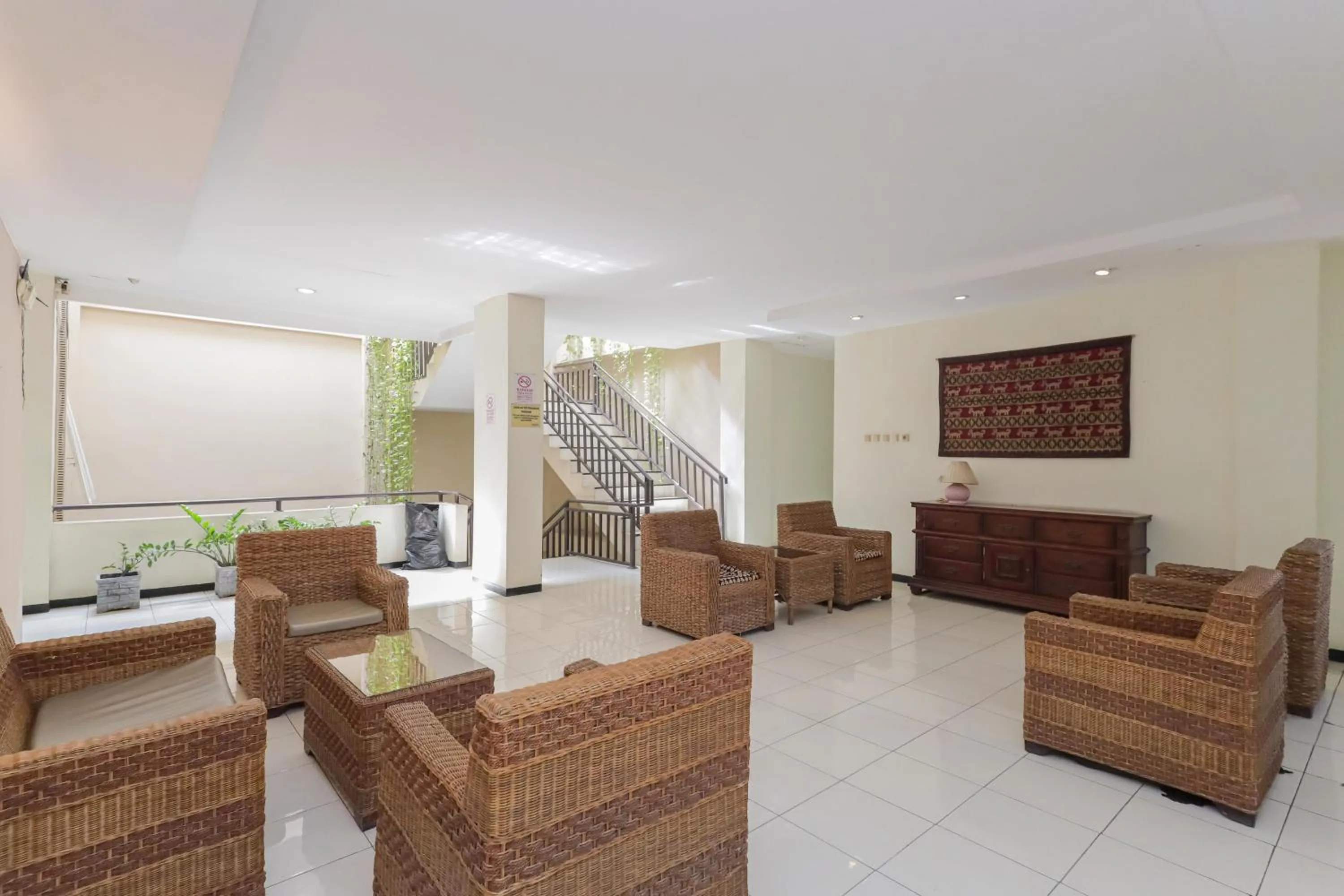 Seating area in RedDoorz near Gubeng Station Surabaya