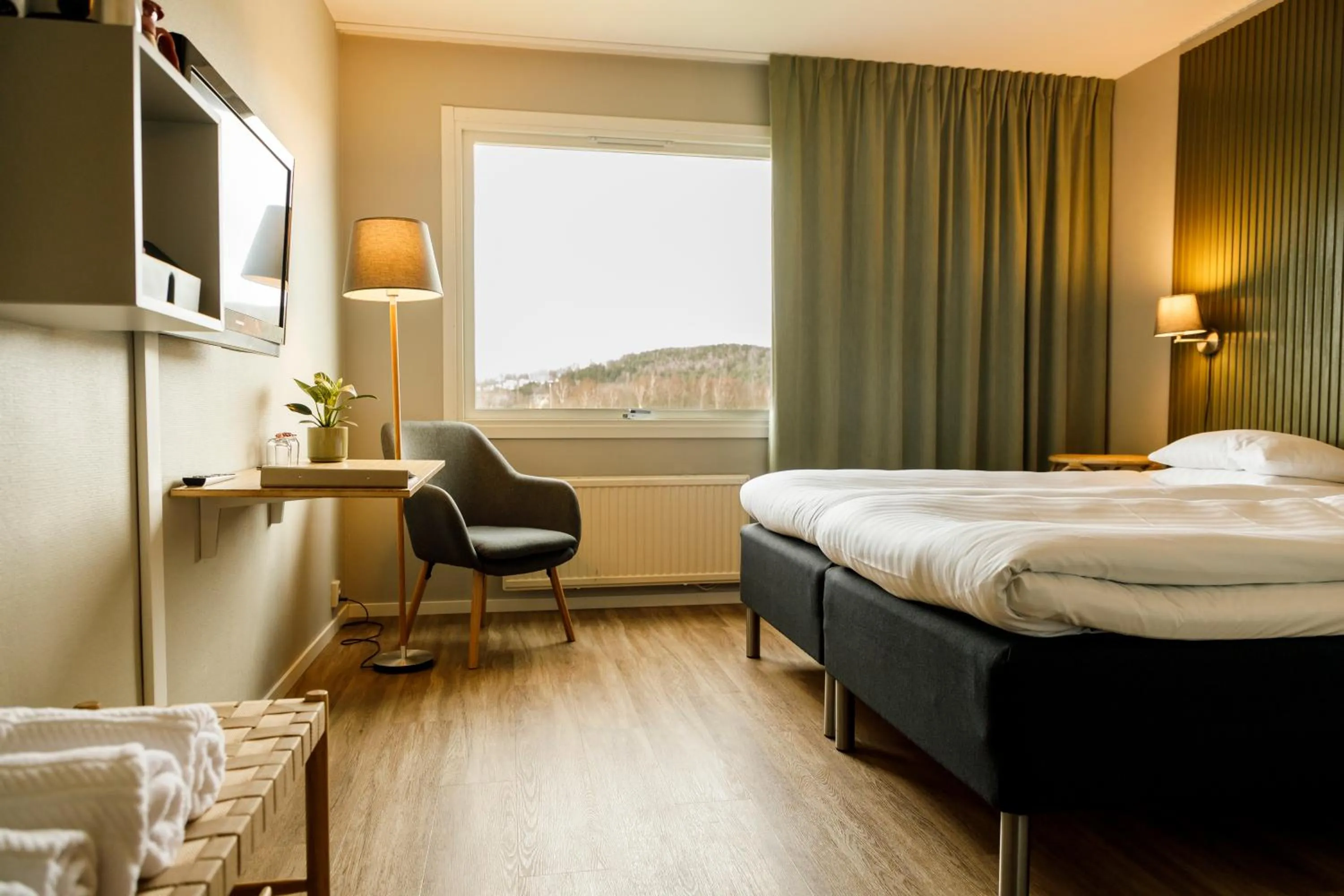 Photo of the whole room, Bed in Hotell Nyboholm