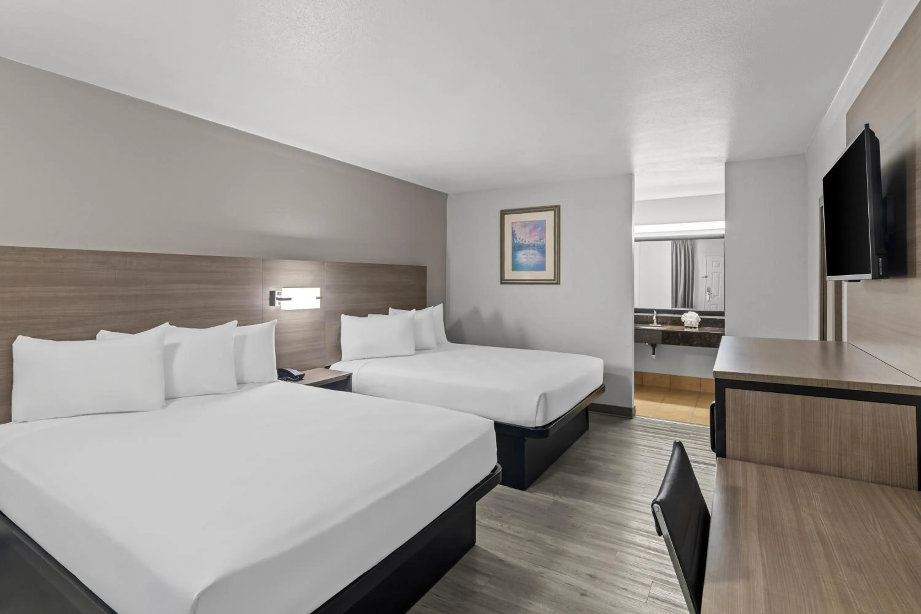 Bedroom, Bed in Americas Best Value Inn Austin