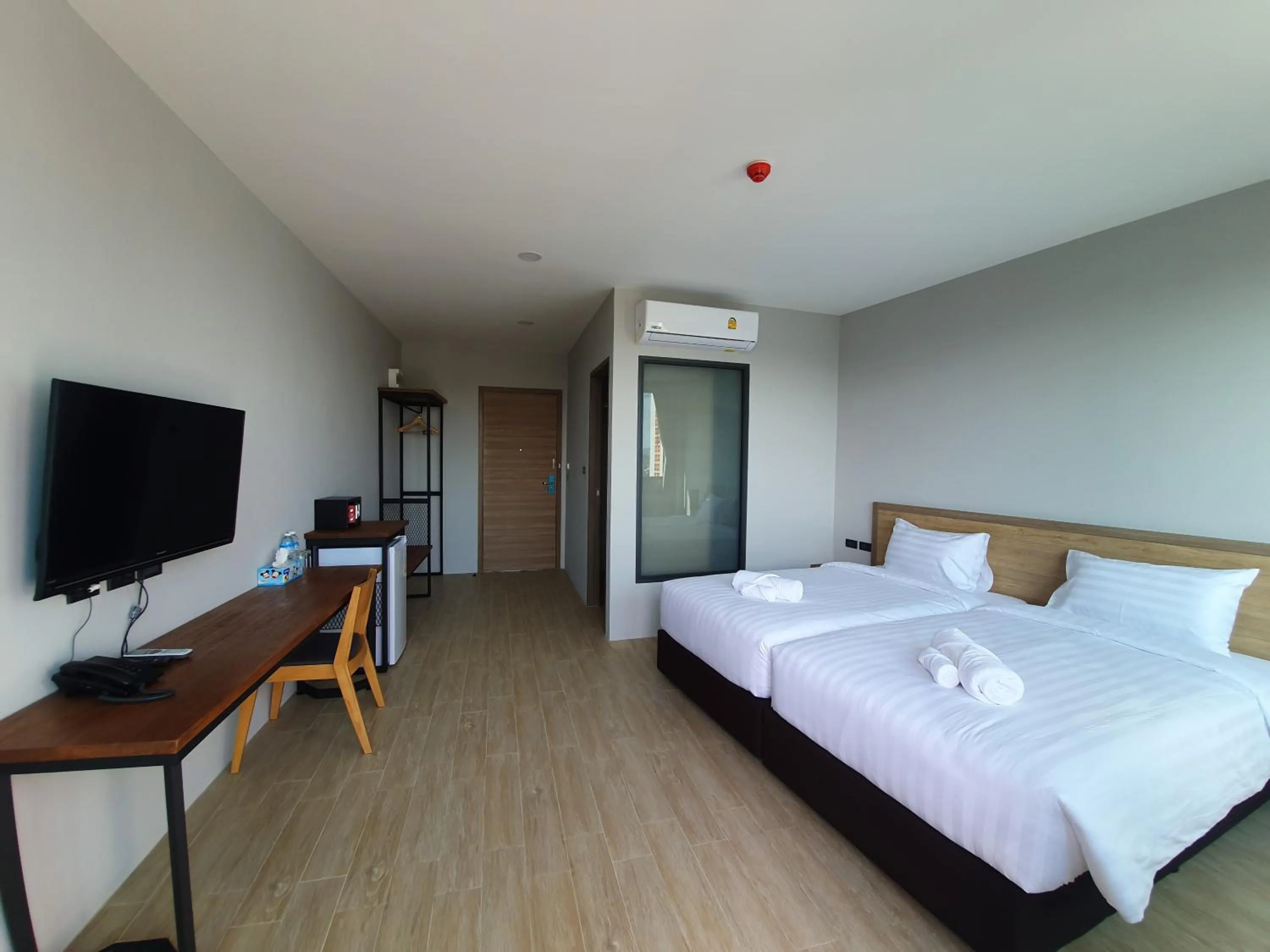 Property building, Bed in Atom Phuket Hotel