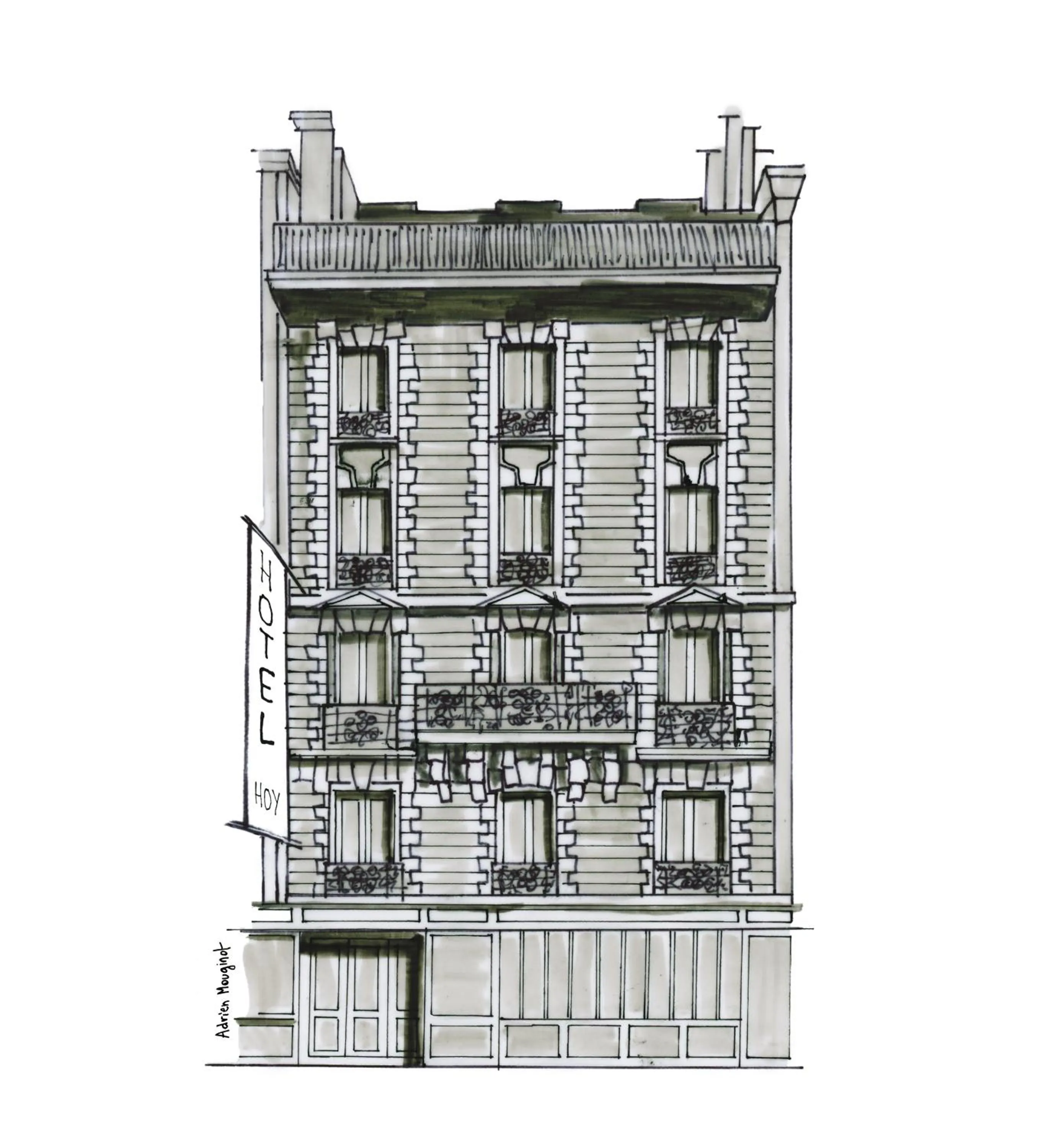 Property building in HOY Paris - Yoga Hotel