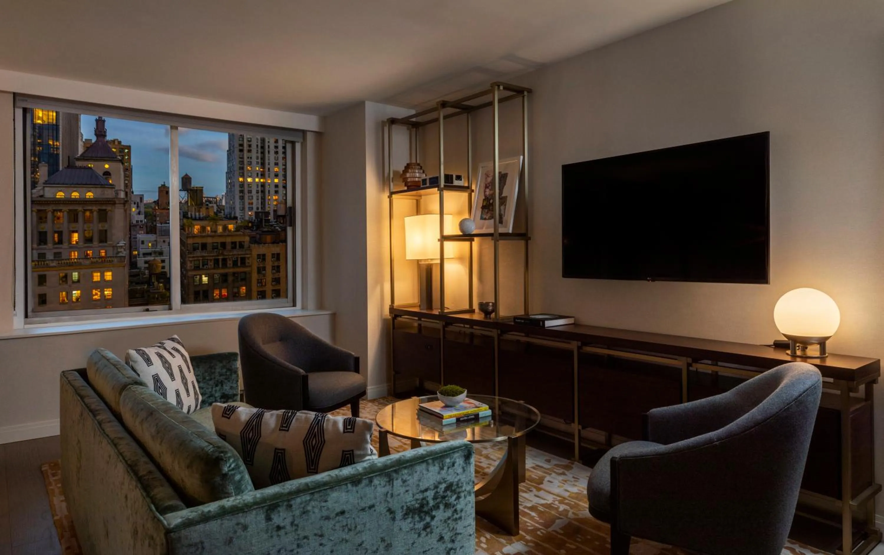 Living room in Thompson Central Park New York, by Hyatt