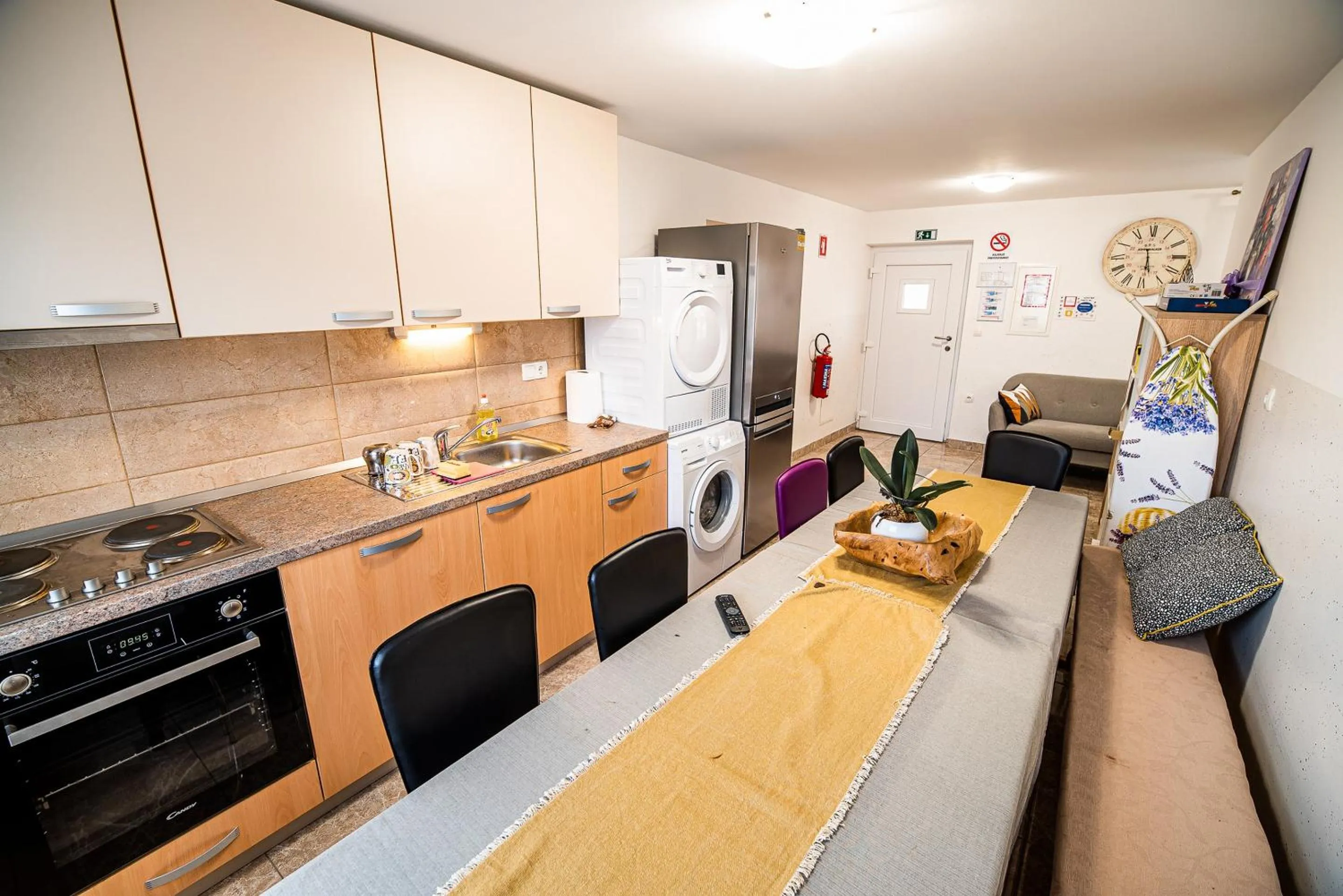 Kitchen or kitchenette in Rooms at Trimček