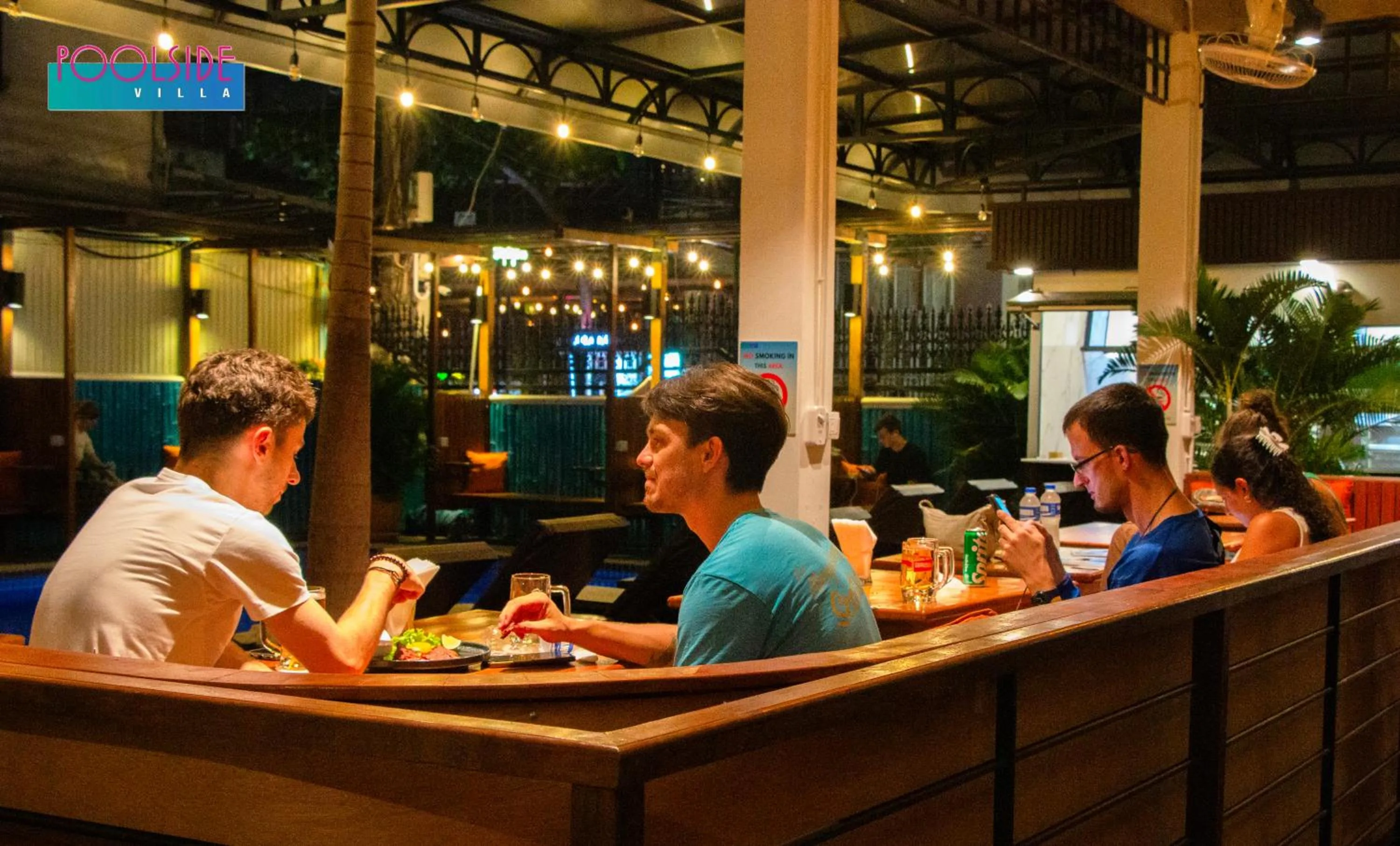 Dining area in Poolside Villa