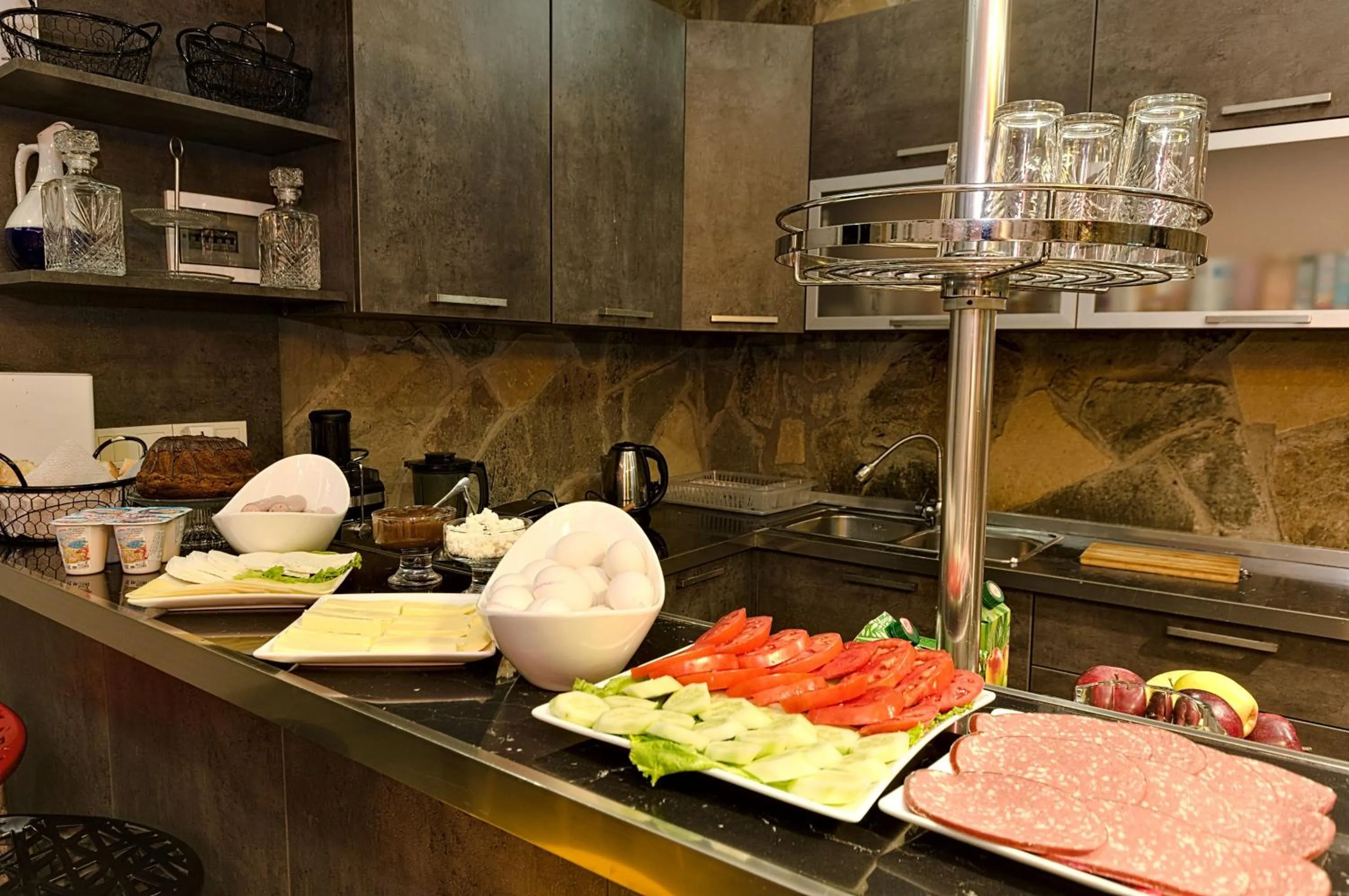 Kitchen or kitchenette in Hotel Majestic