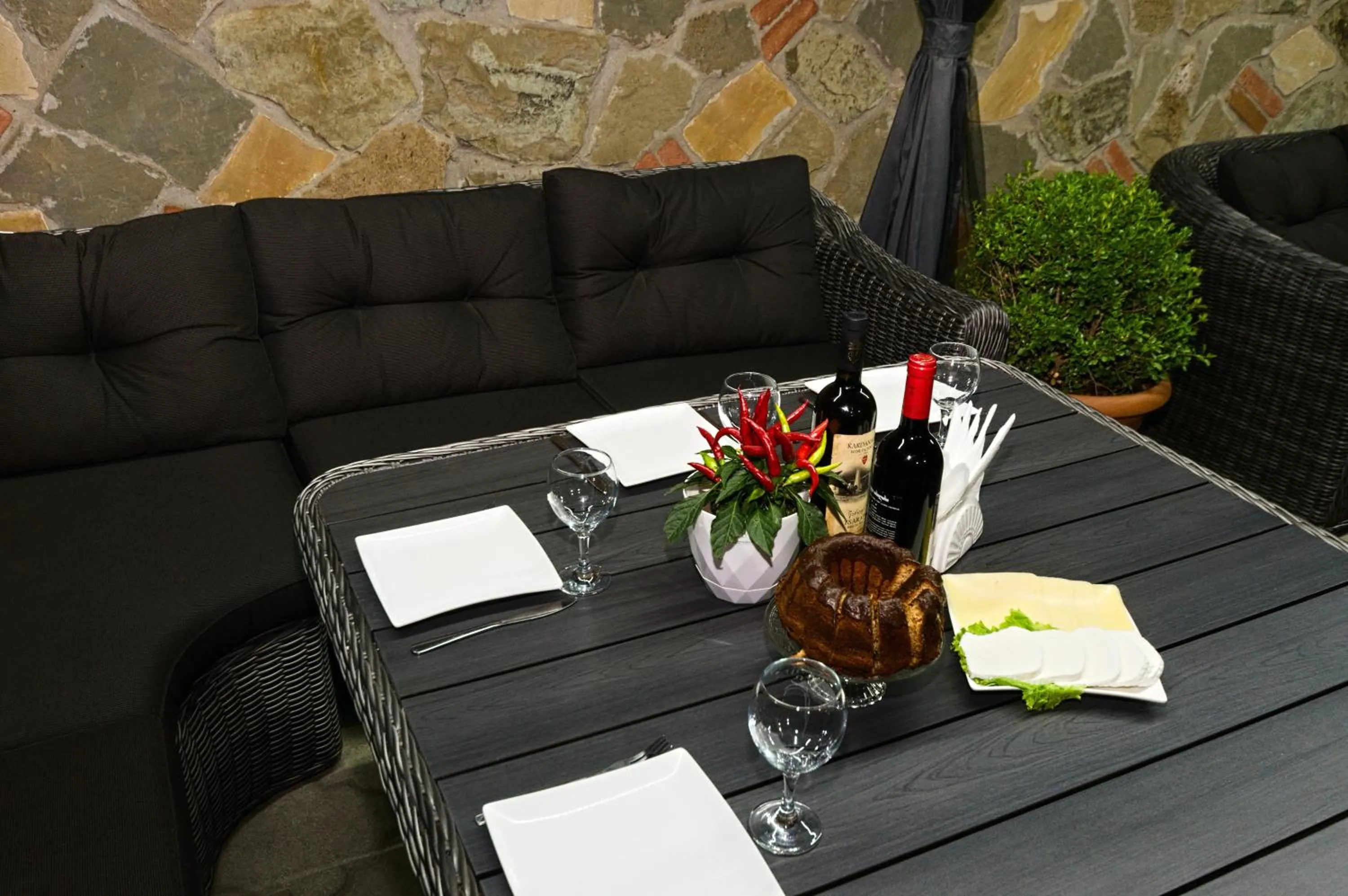 Patio in Hotel Majestic