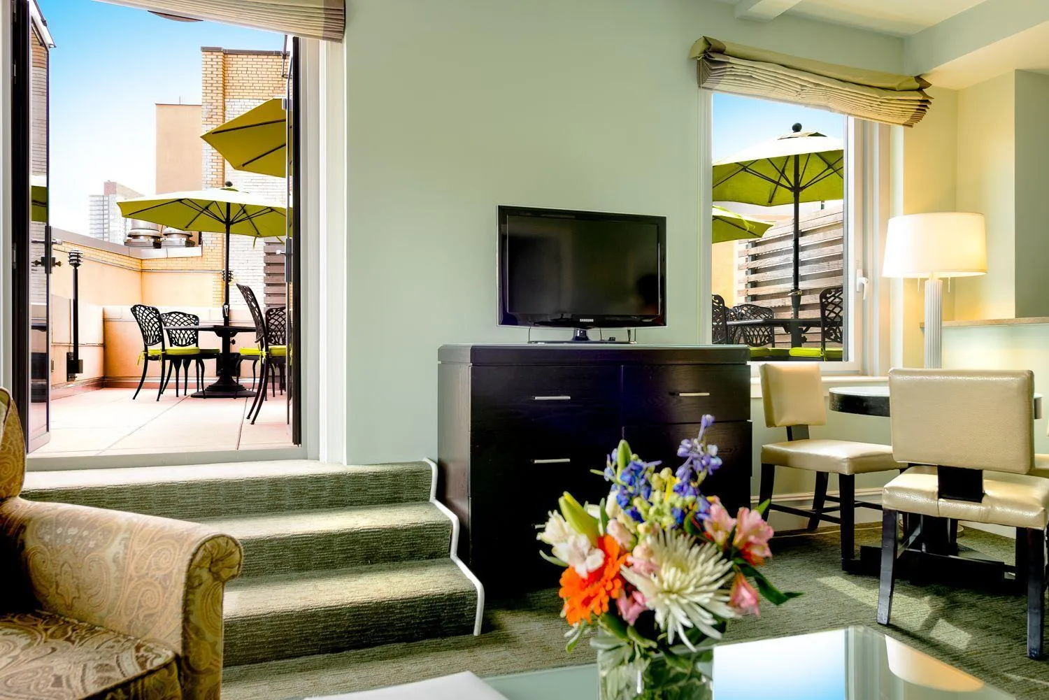 Patio in Hotel Beacon