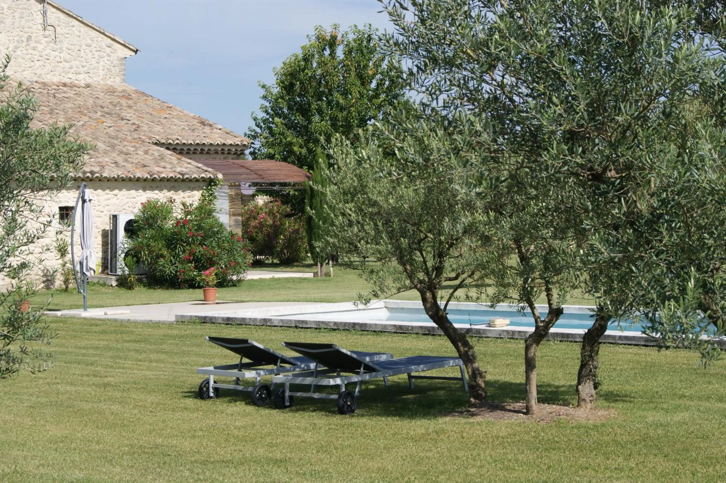 Garden in B&B dans Mas en pierres