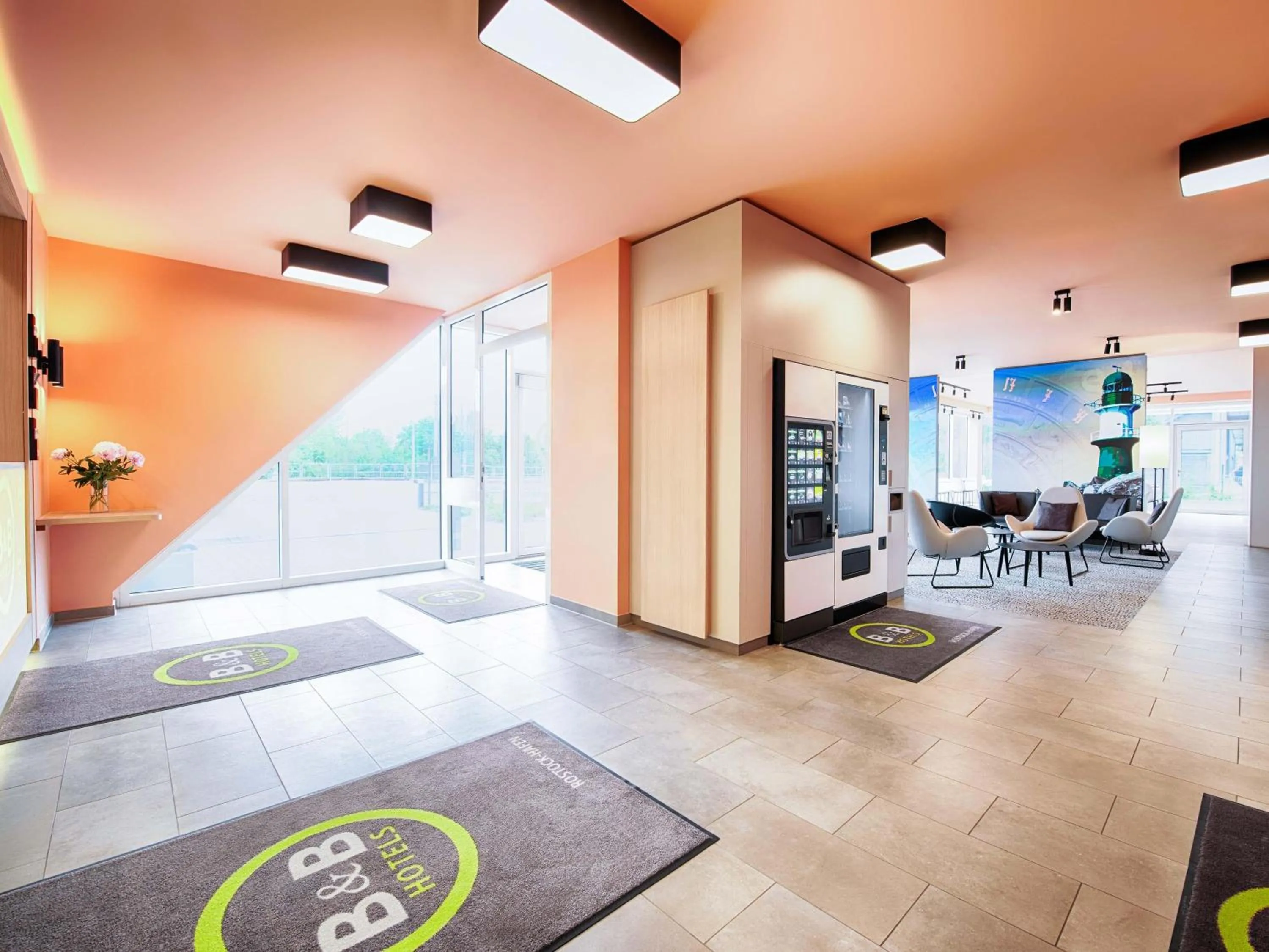 Lobby or reception in B&B Hotel Rostock-Hafen