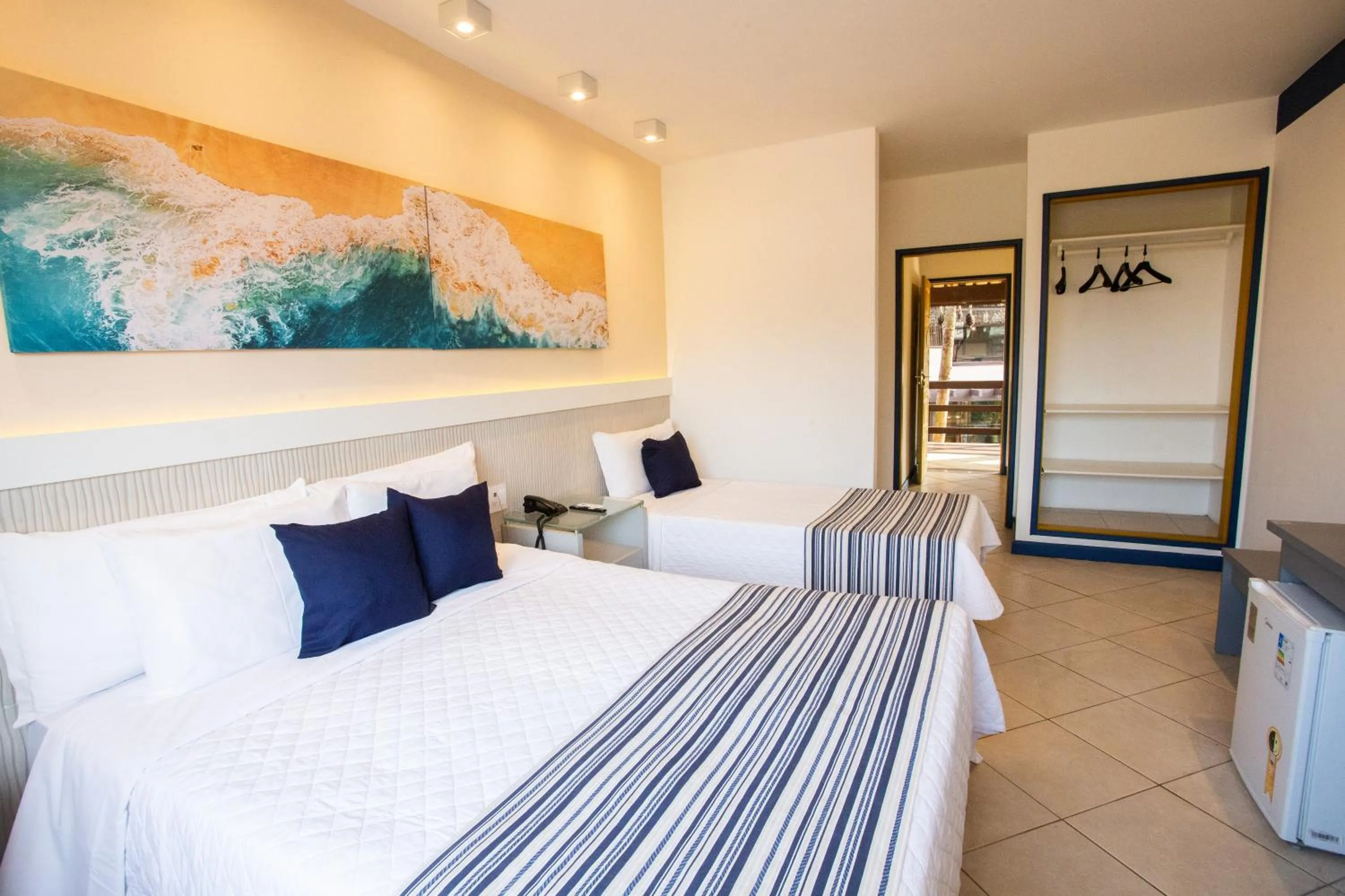 Bed in Hotel Vilarejo Praia All Inclusive