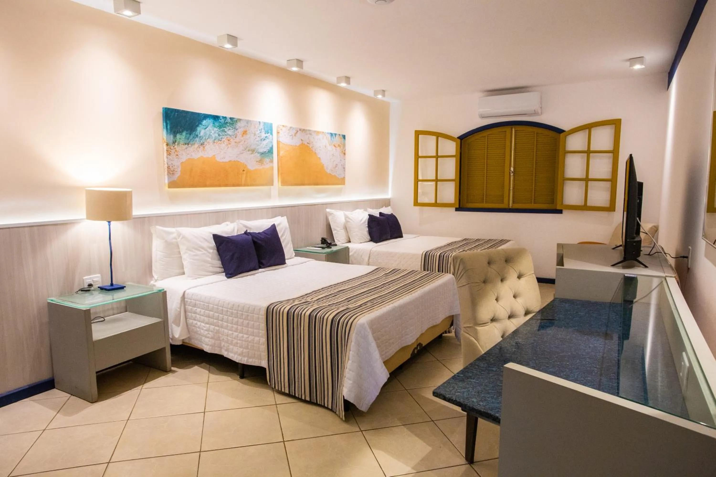 Bed in Hotel Vilarejo Praia All Inclusive