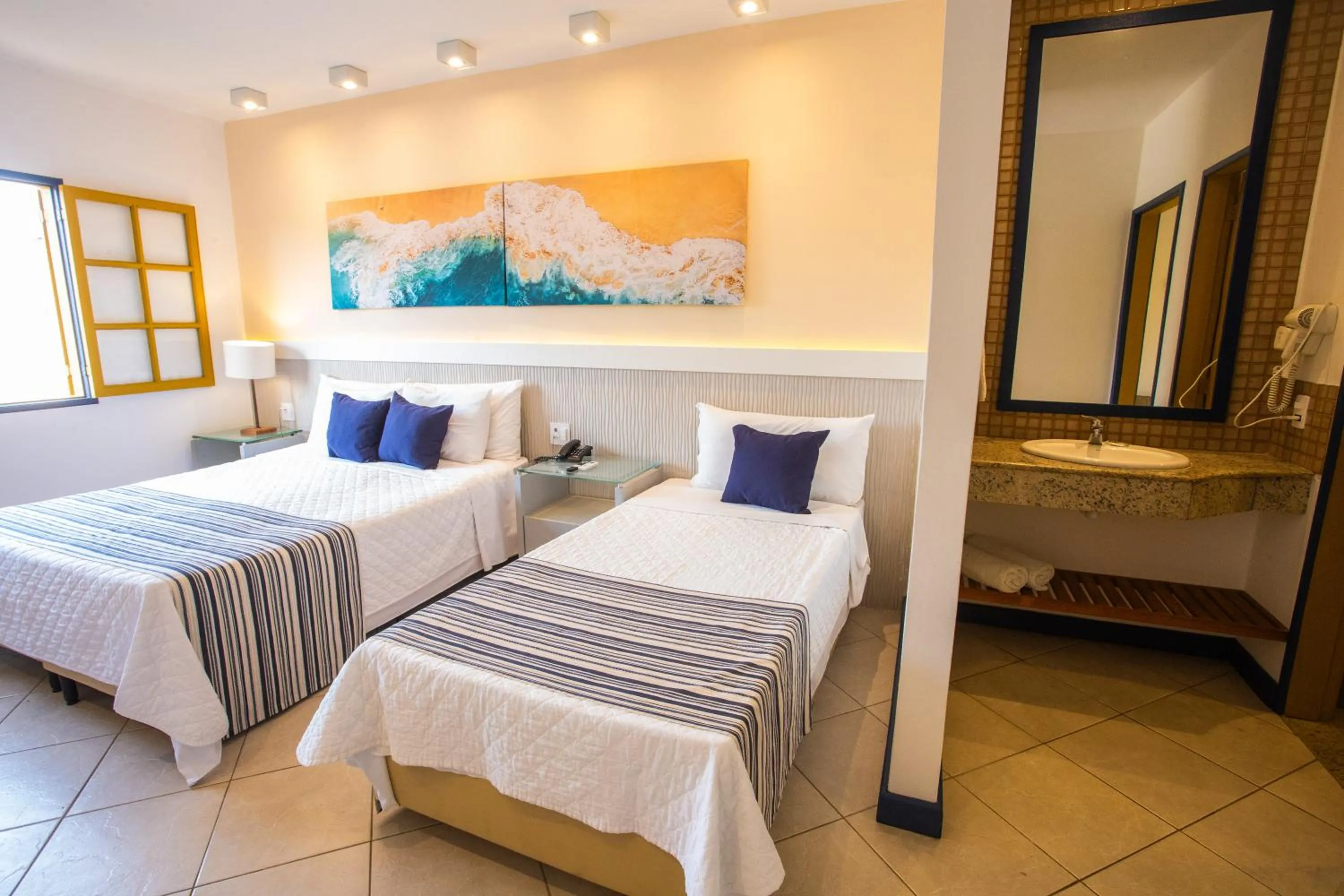 Bed in Hotel Vilarejo Praia All Inclusive