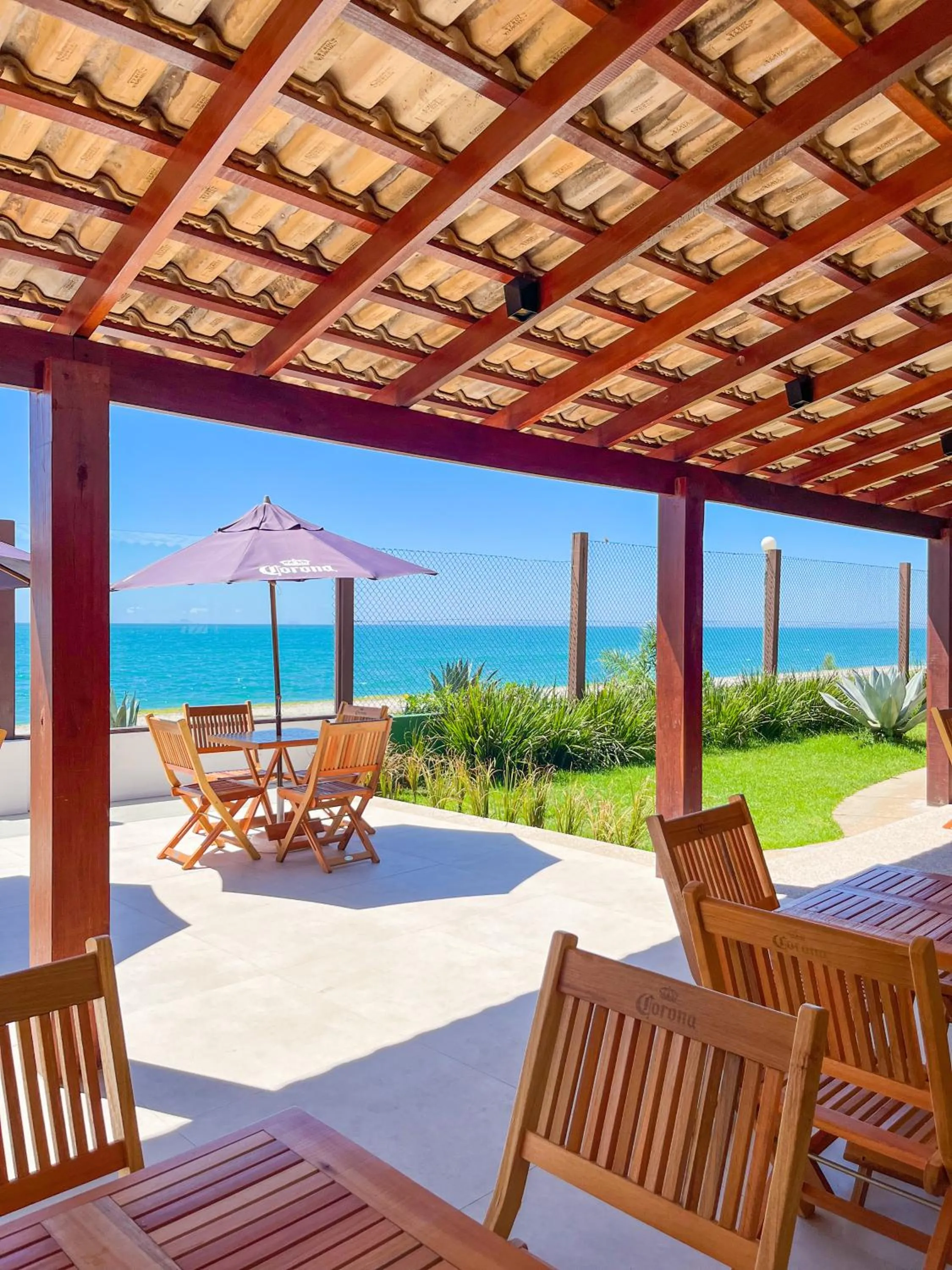 Patio in Hotel Vilarejo Praia All Inclusive