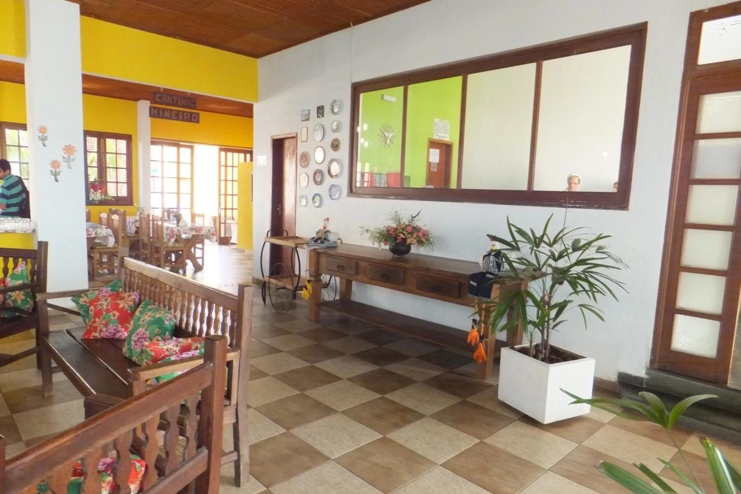 Lobby or reception in Pousada Aconchego de Minas