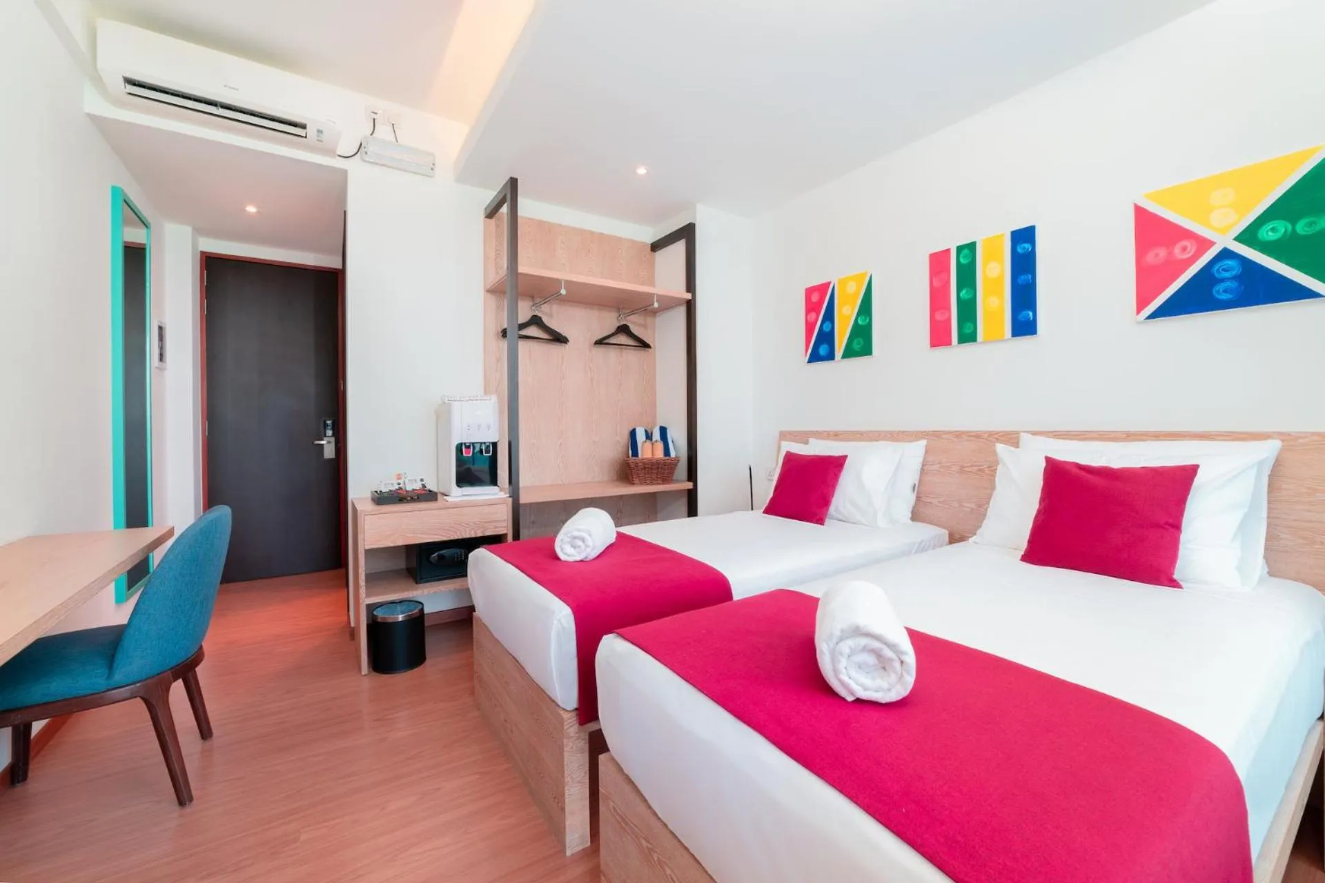 Bed in Ranthari Hotel and Spa Ukulhas Maldives