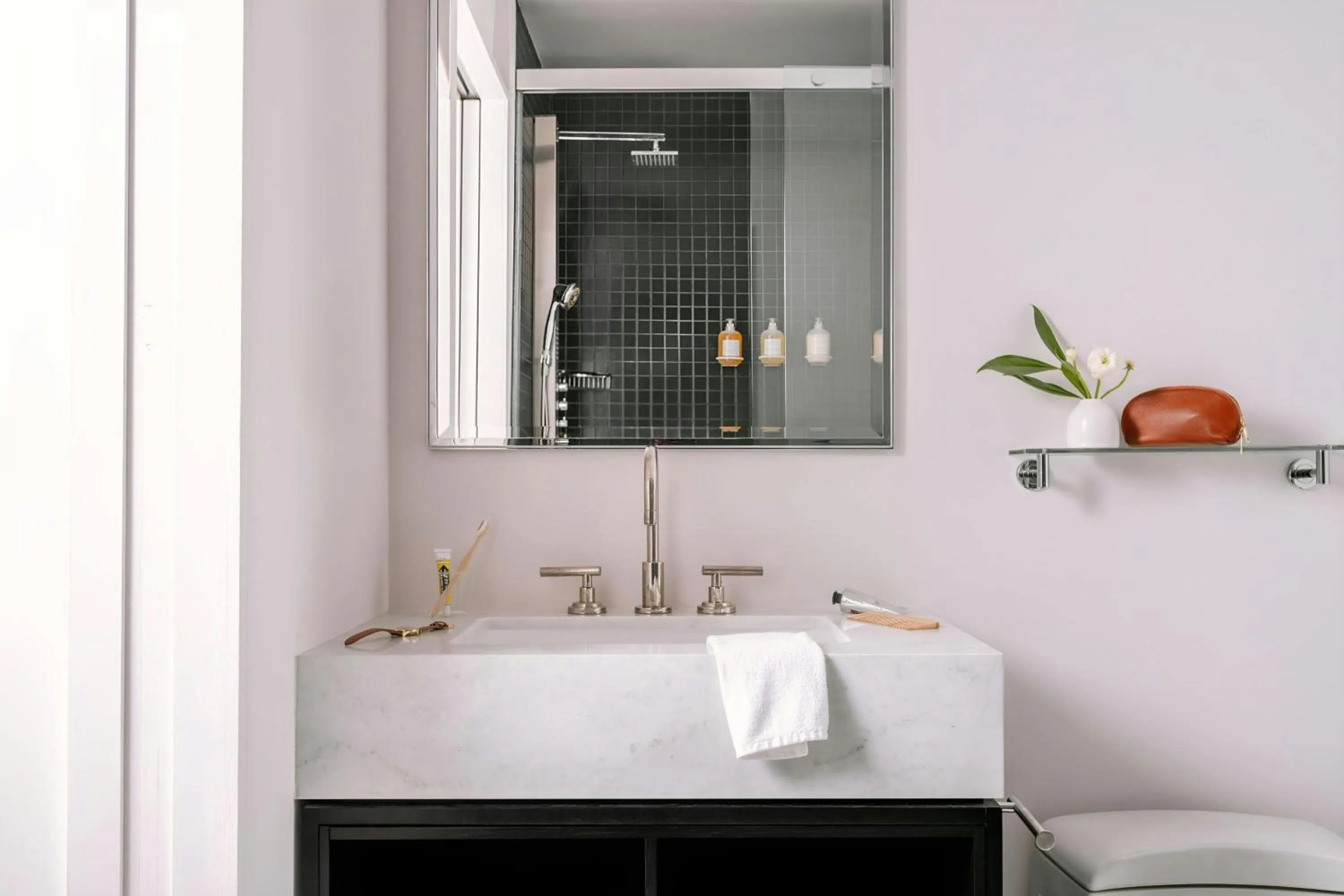 Bathroom in Duane Street Hotel Tribeca, Sonder by Marriott Bonvoy