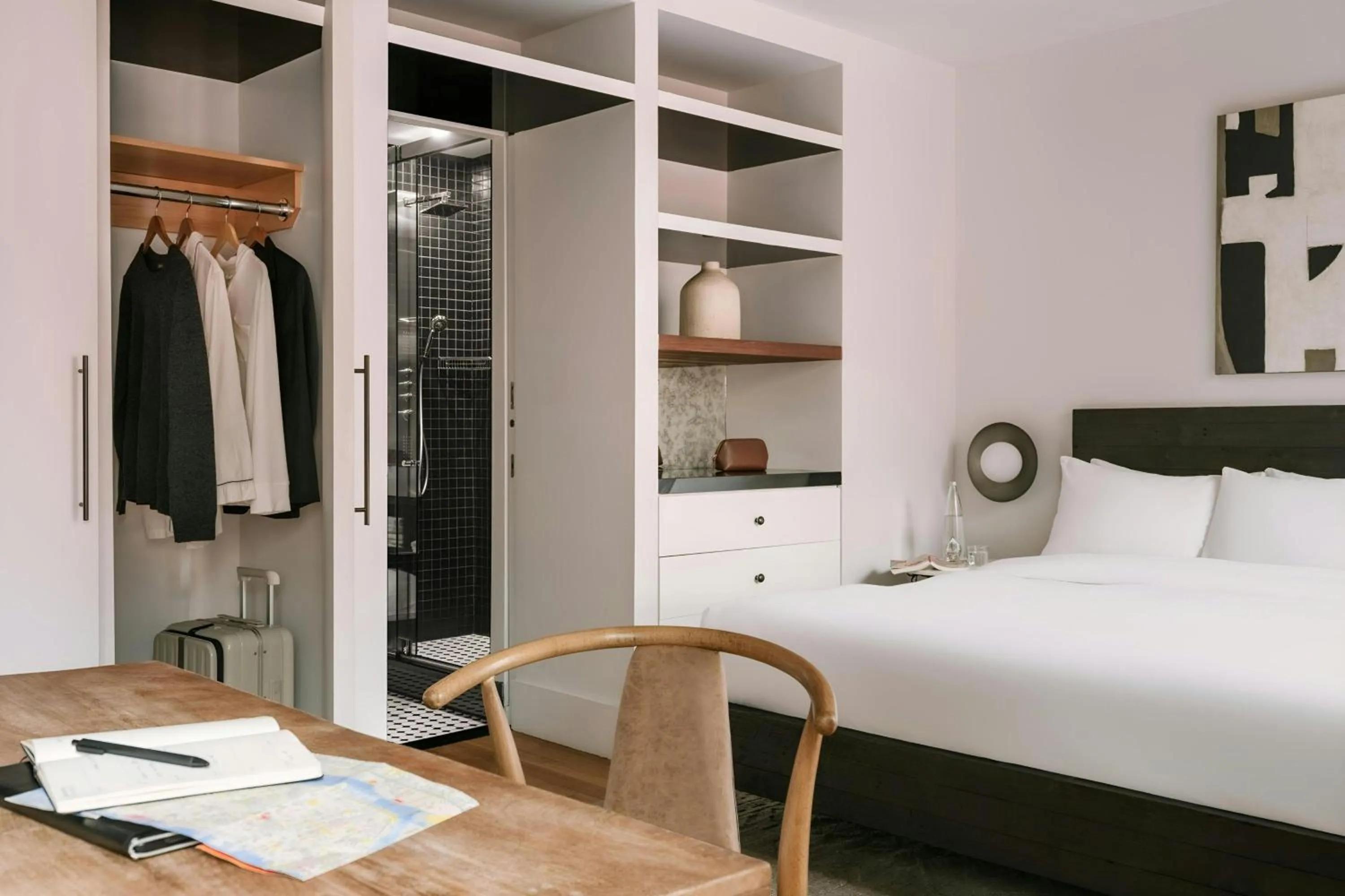 Bedroom, Bed in Duane Street Hotel Tribeca, Sonder by Marriott Bonvoy