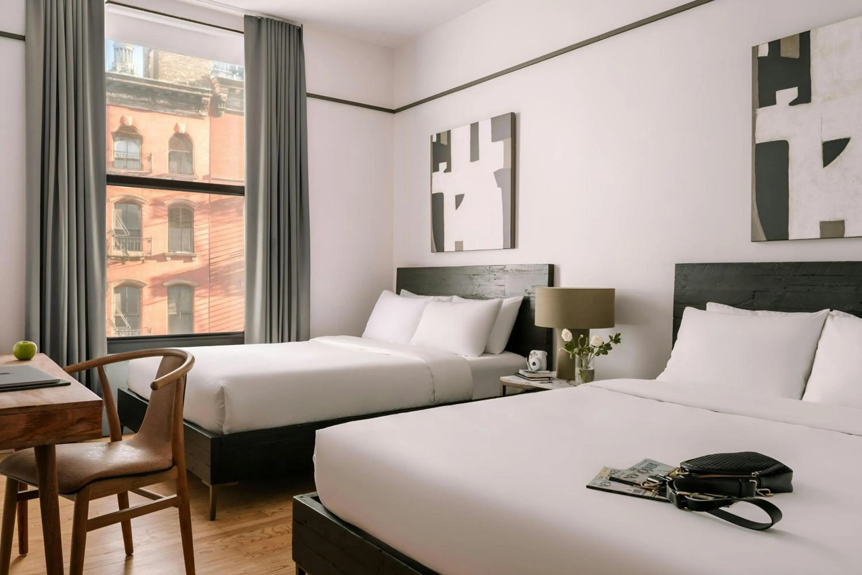 Bedroom, Bed in Duane Street Hotel Tribeca, Sonder by Marriott Bonvoy