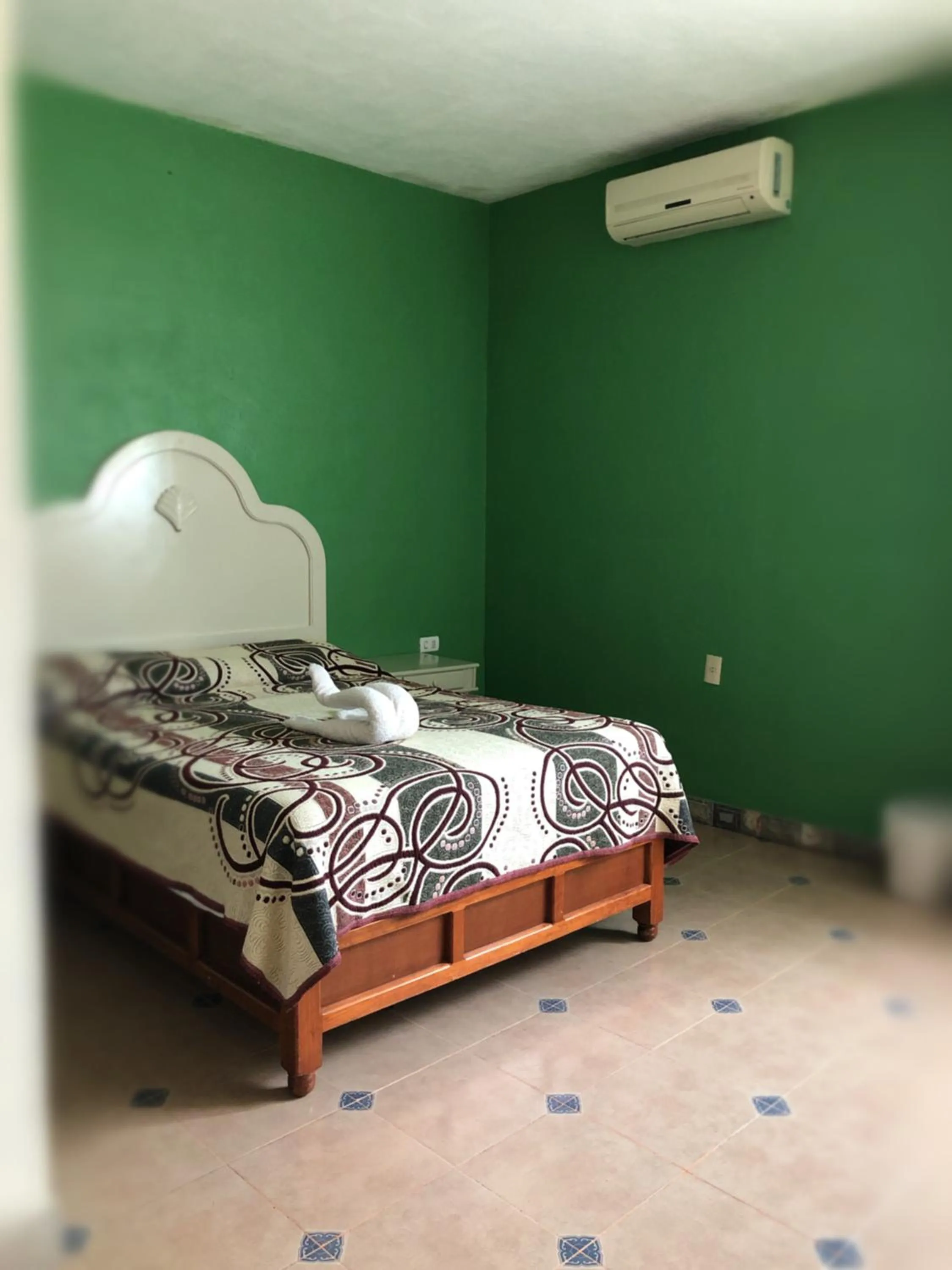 Bed in Hotel Paraiso Huasteco