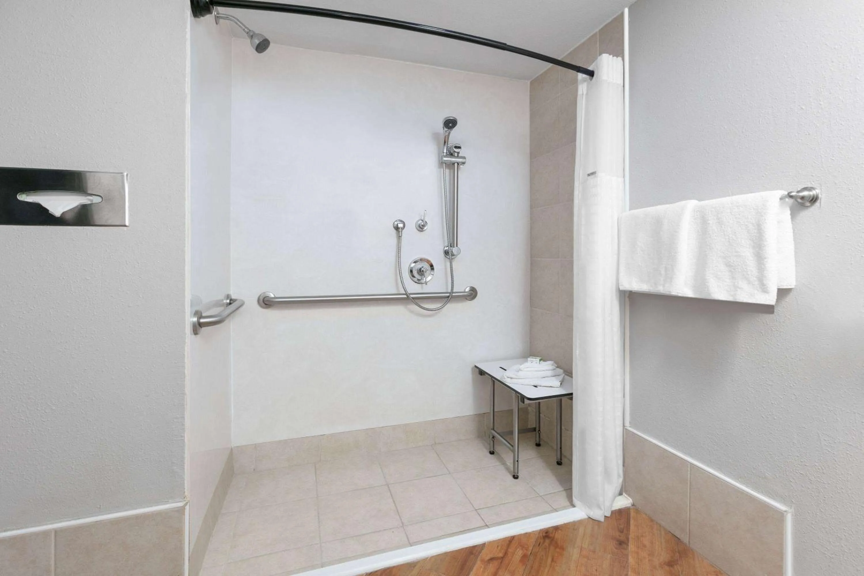 Shower in Baymont by Wyndham Austin University Area