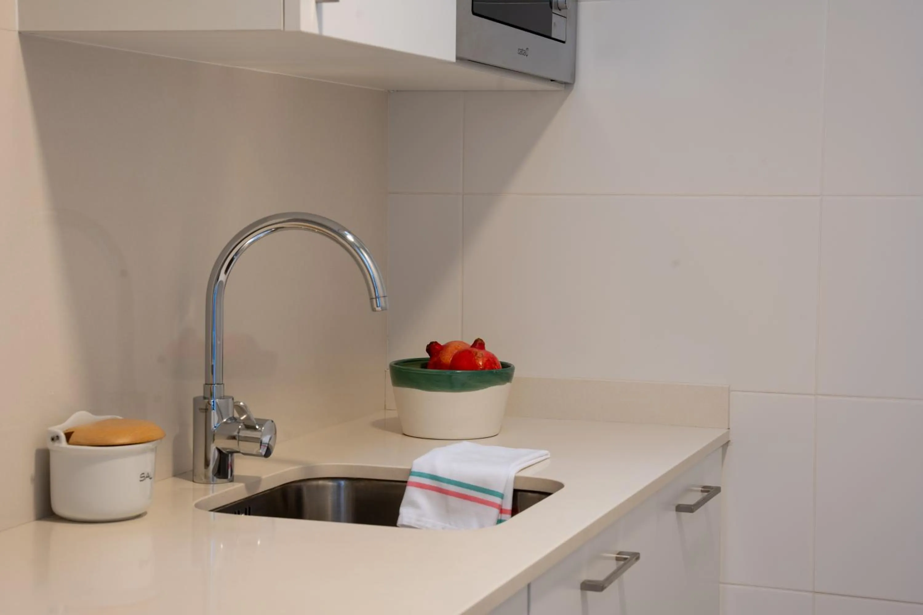 Kitchen or kitchenette in Santa Llucia Apartaments