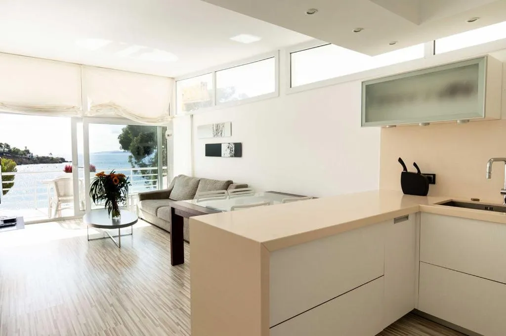 Kitchen or kitchenette in Santa Llucia Apartaments