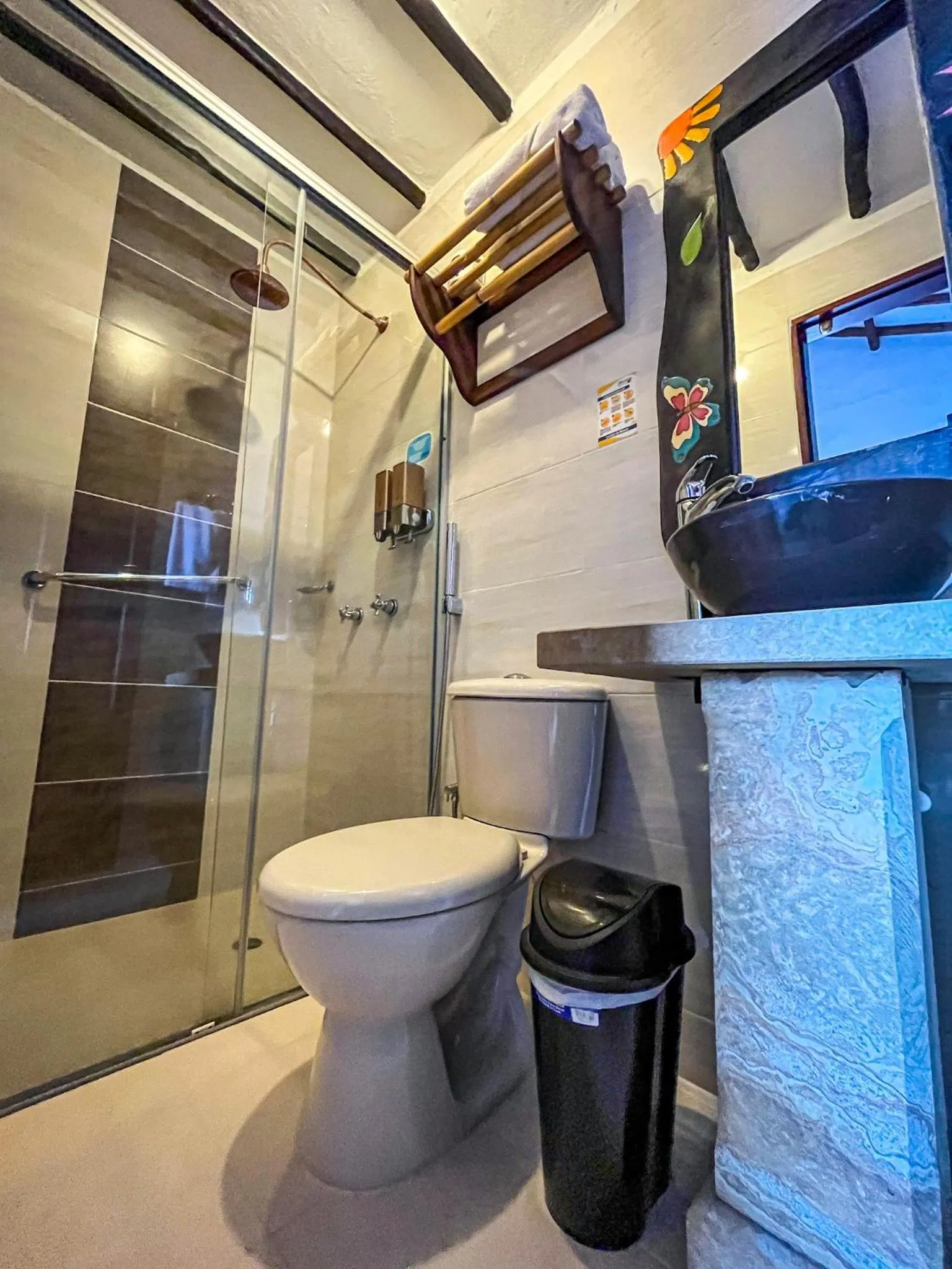 Shower in Hotel Campestre Ataraxia Barichara