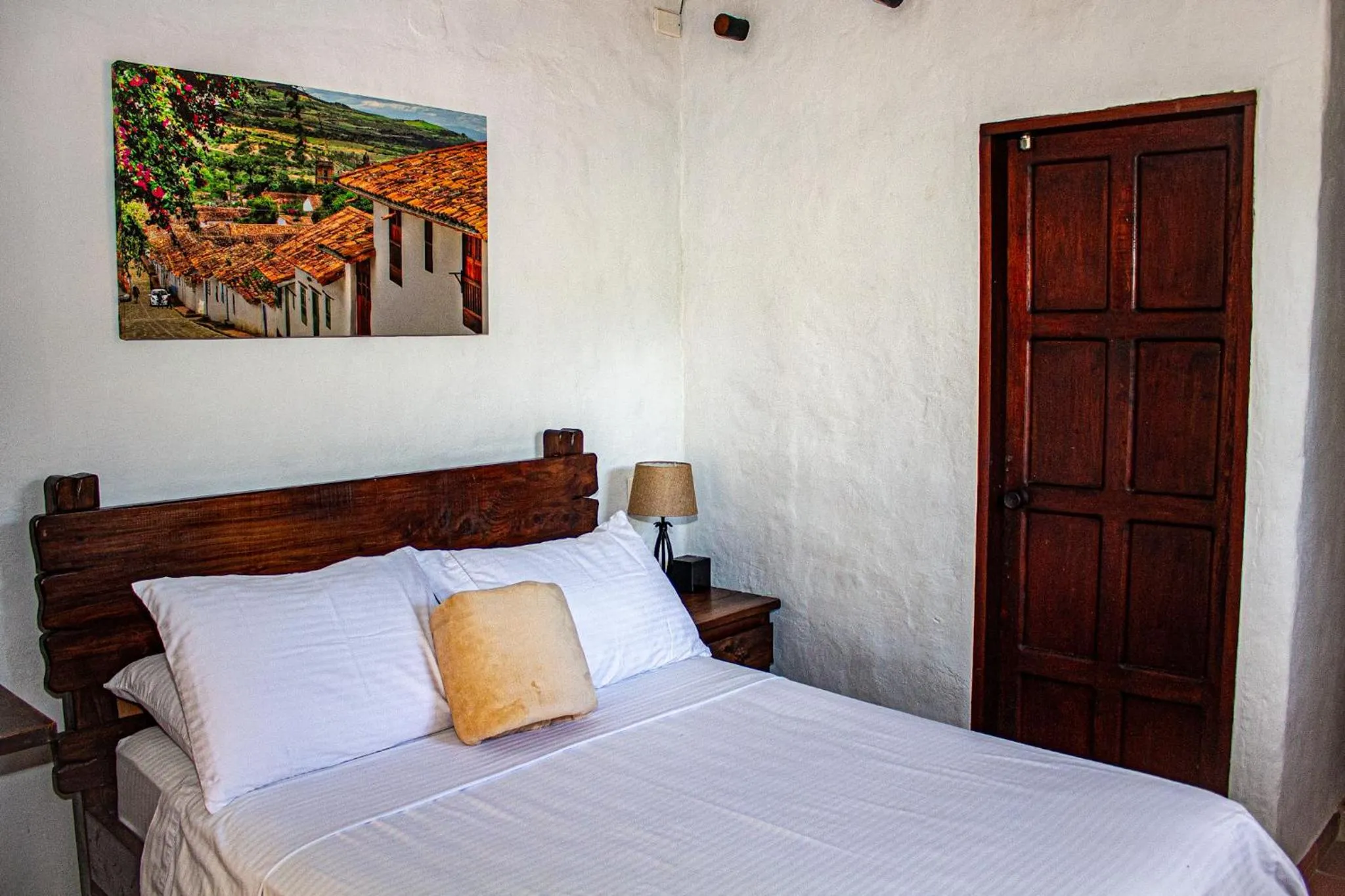 Bedroom, Bed in Hotel Campestre Ataraxia Barichara