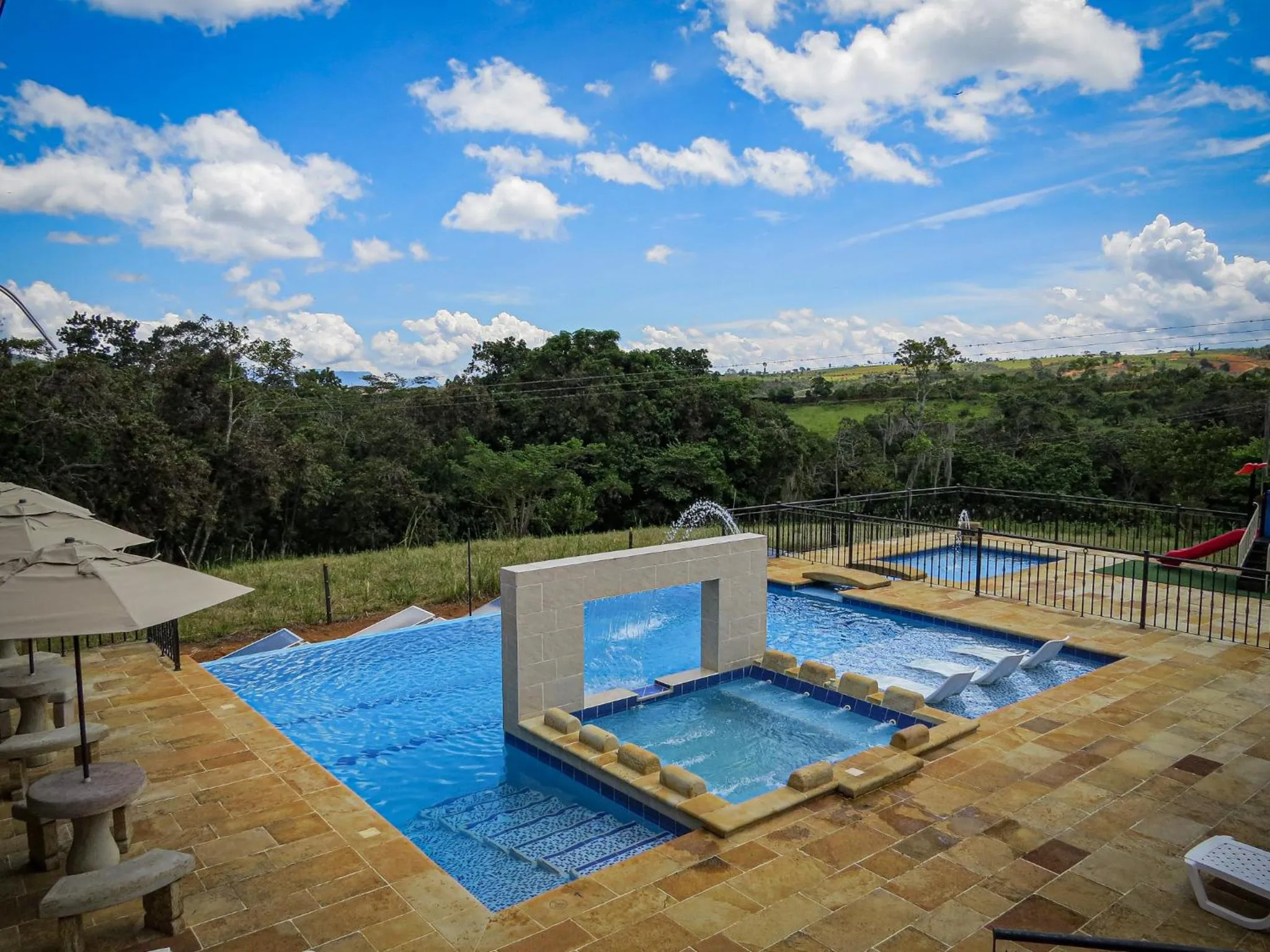 Pool view in Hotel Campestre Ataraxia Barichara