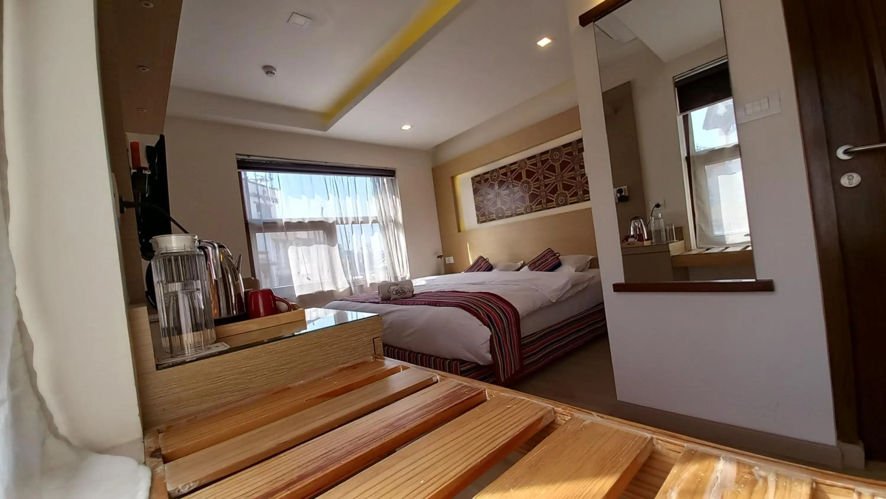 Photo of the whole room, Bed in ViaVia Boutique Hotel - Kathmandu