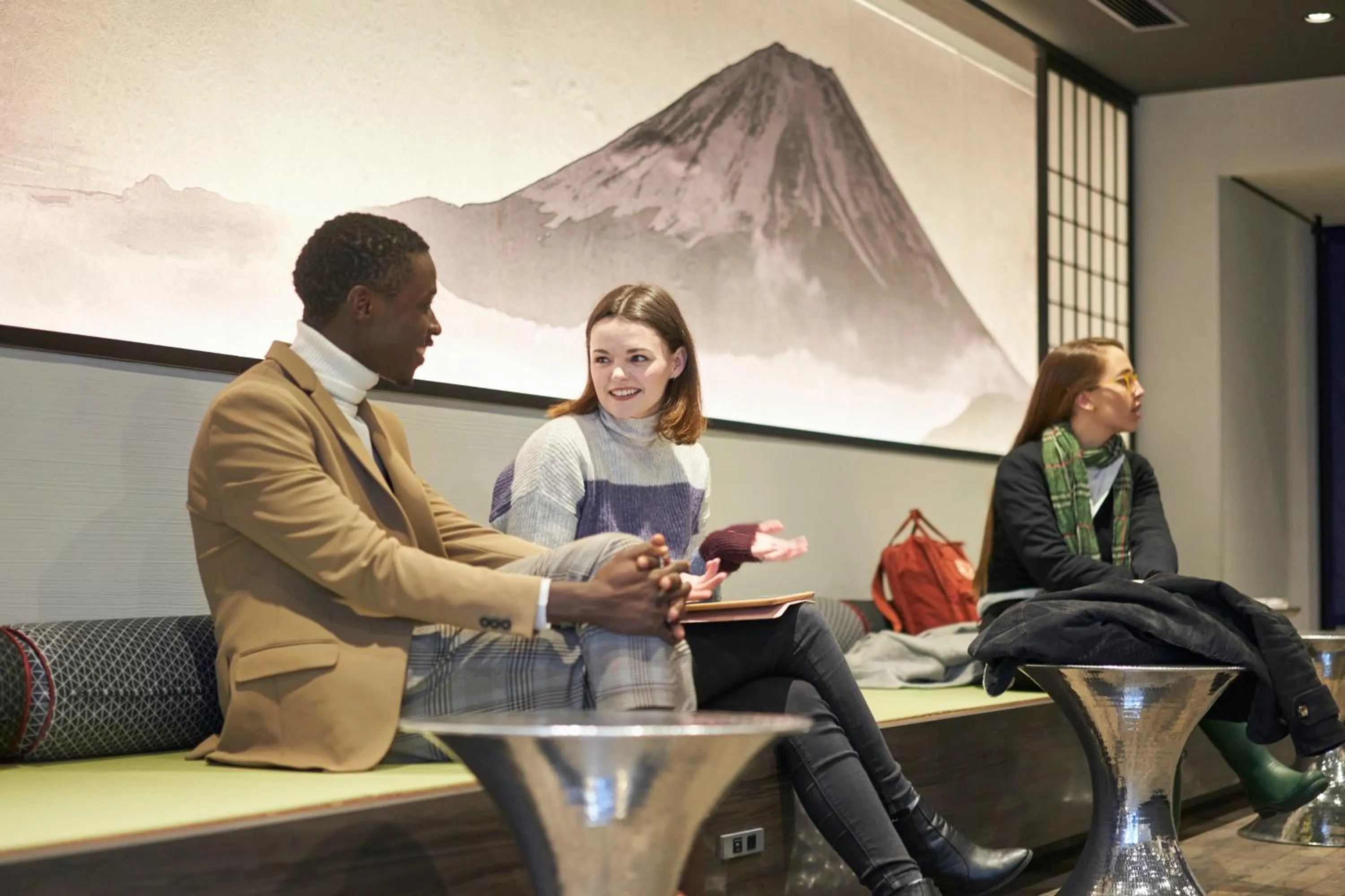 Communal lounge/ TV room in Resol Poshtel Tokyo Asakusa