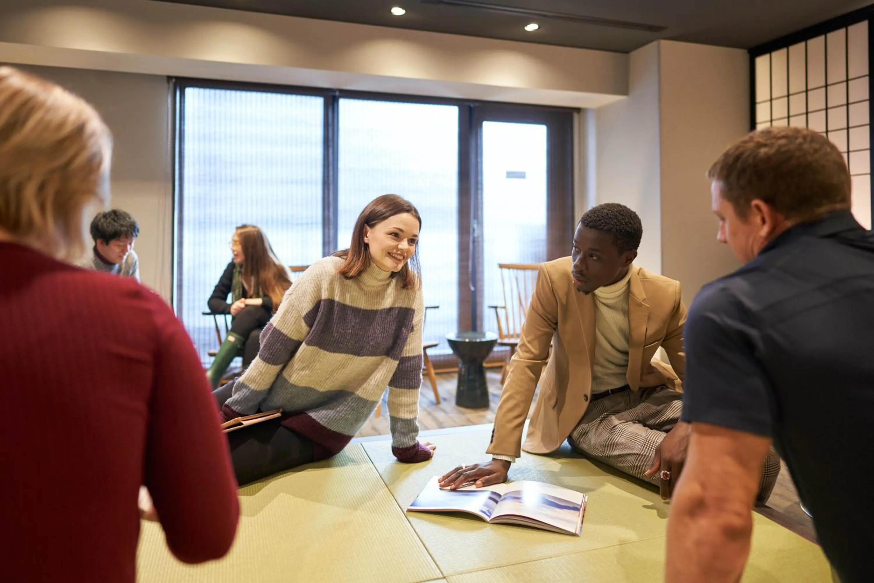 Communal lounge/ TV room in Resol Poshtel Tokyo Asakusa