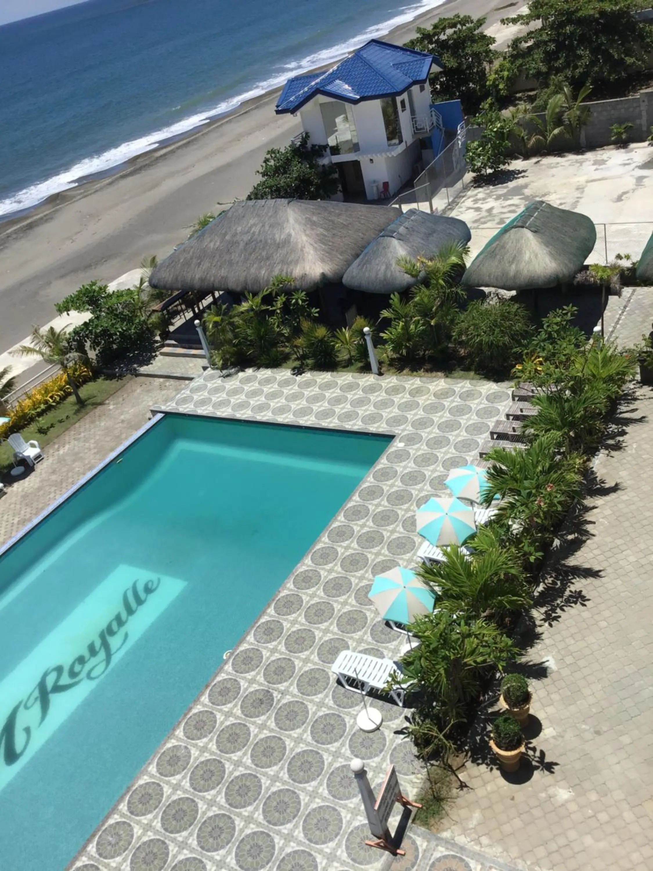 Swimming pool in EM Royalle Hotel & Beach Resort