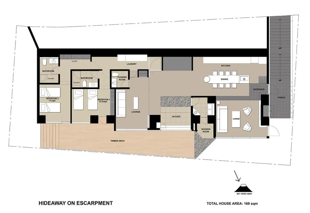 Floor plan in Hideaway on Escarpment by H2 Life