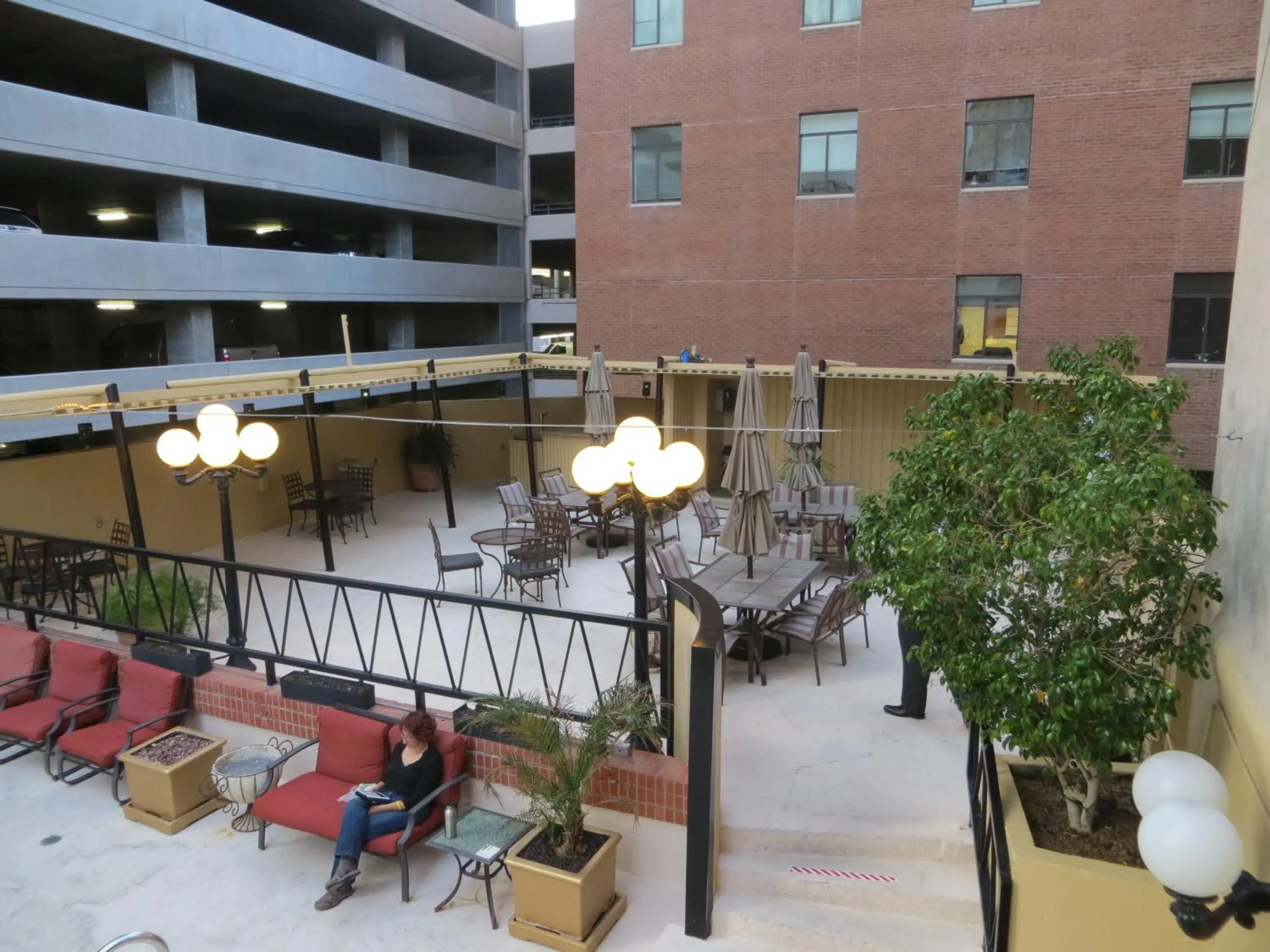 Patio in Hotel San Carlos